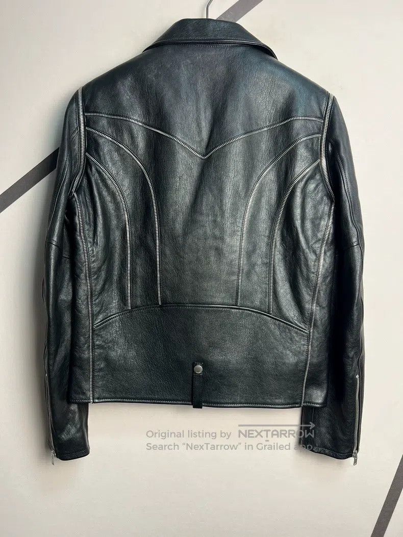 Saint Laurent Paris Saint Laurent Paris Goat Leather Multi-Zipper Biker Jacket Size US M / EU 48-50 / 2 - 2 Thumbnail