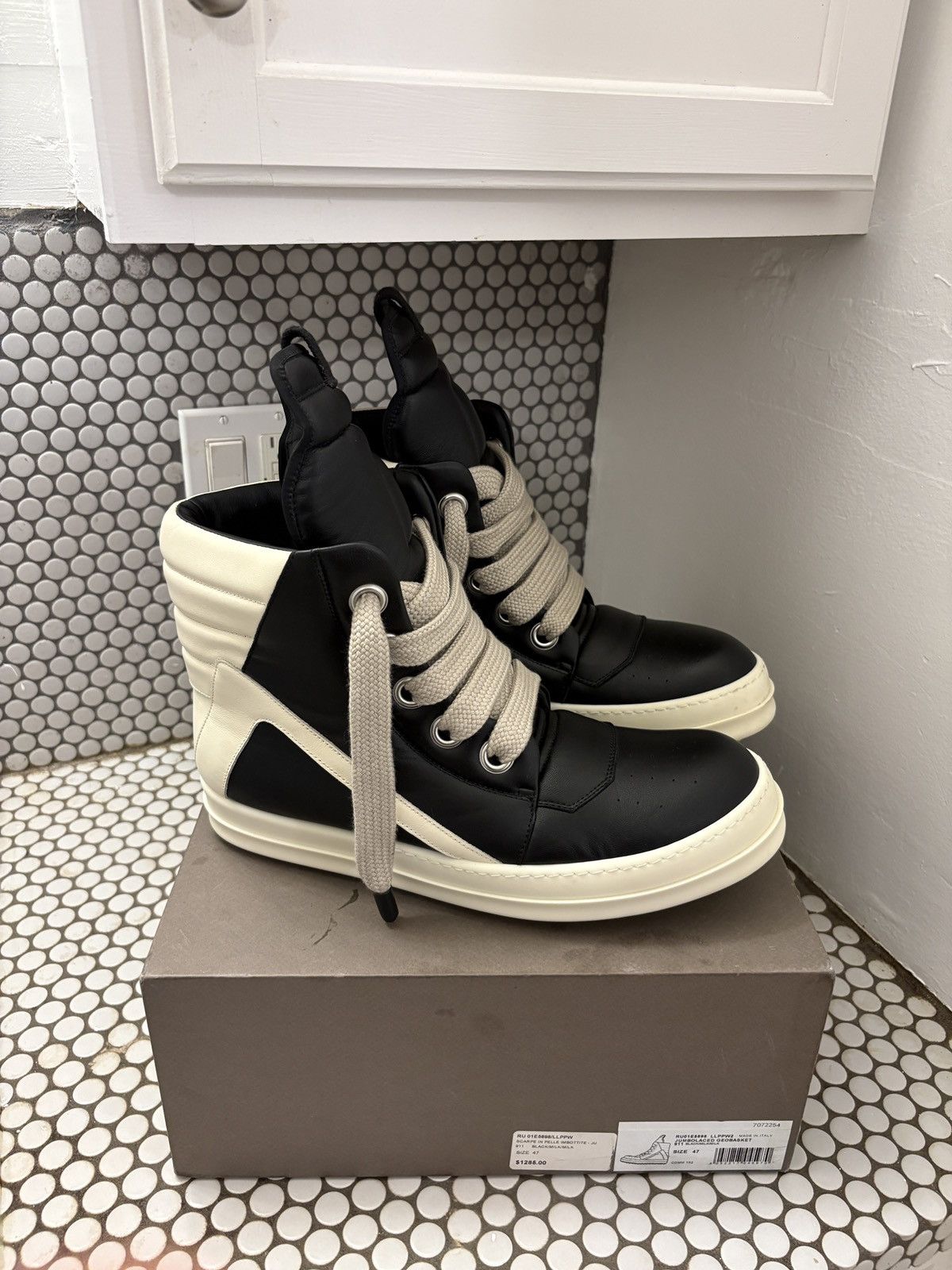 Rick Owens Jumbo Puffer Megalaced Sneaker Boot | Grailed