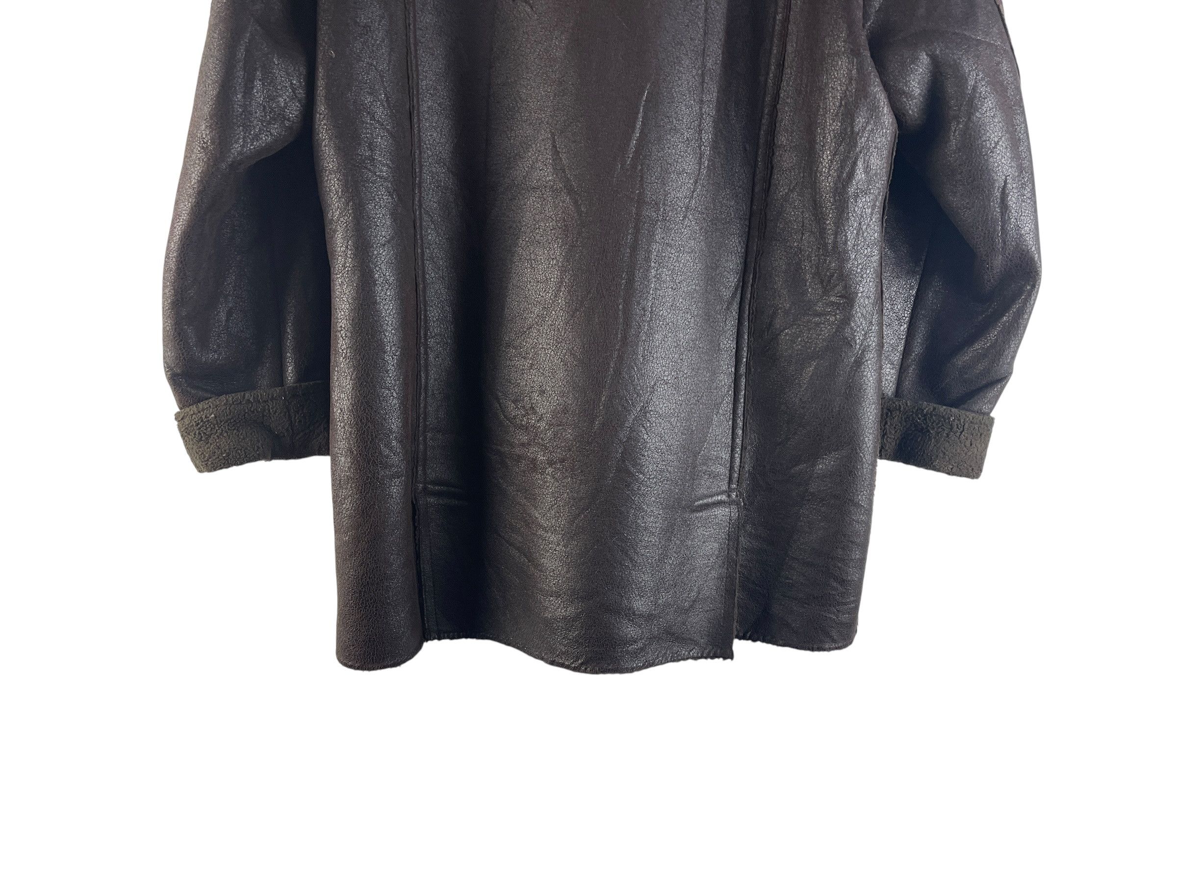 Jean Charles De Castelbajac Vintage Castelbajac Sport Faux Shearling Leather Coat Jacket Size US L / EU 52-54 / 3 - 13 Thumbnail