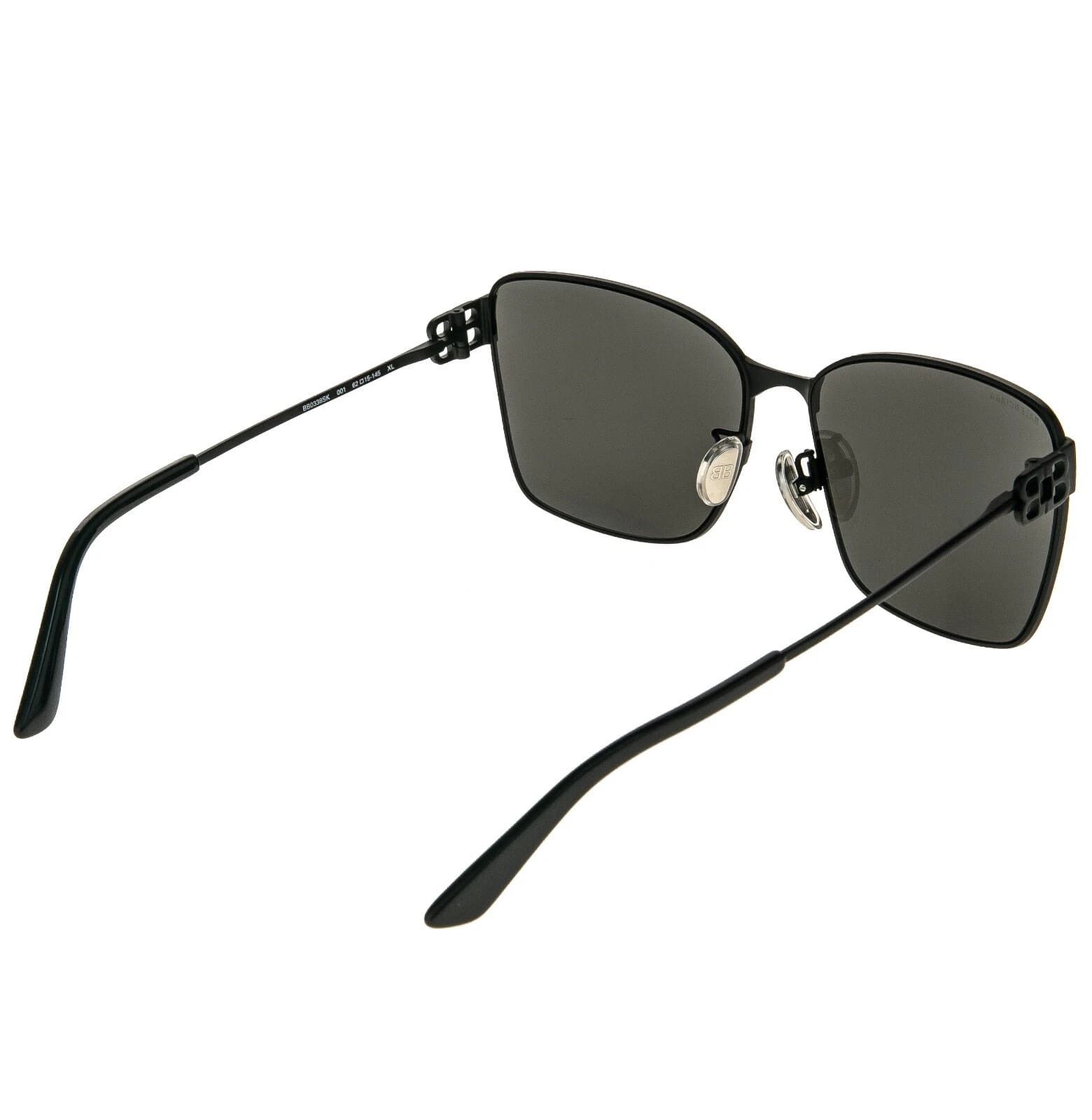 Balenciaga BALENCIAGA BB LOGO 0338 Rectangle Matte Black BB0338SK 001 Size ONE SIZE - 6 Thumbnail