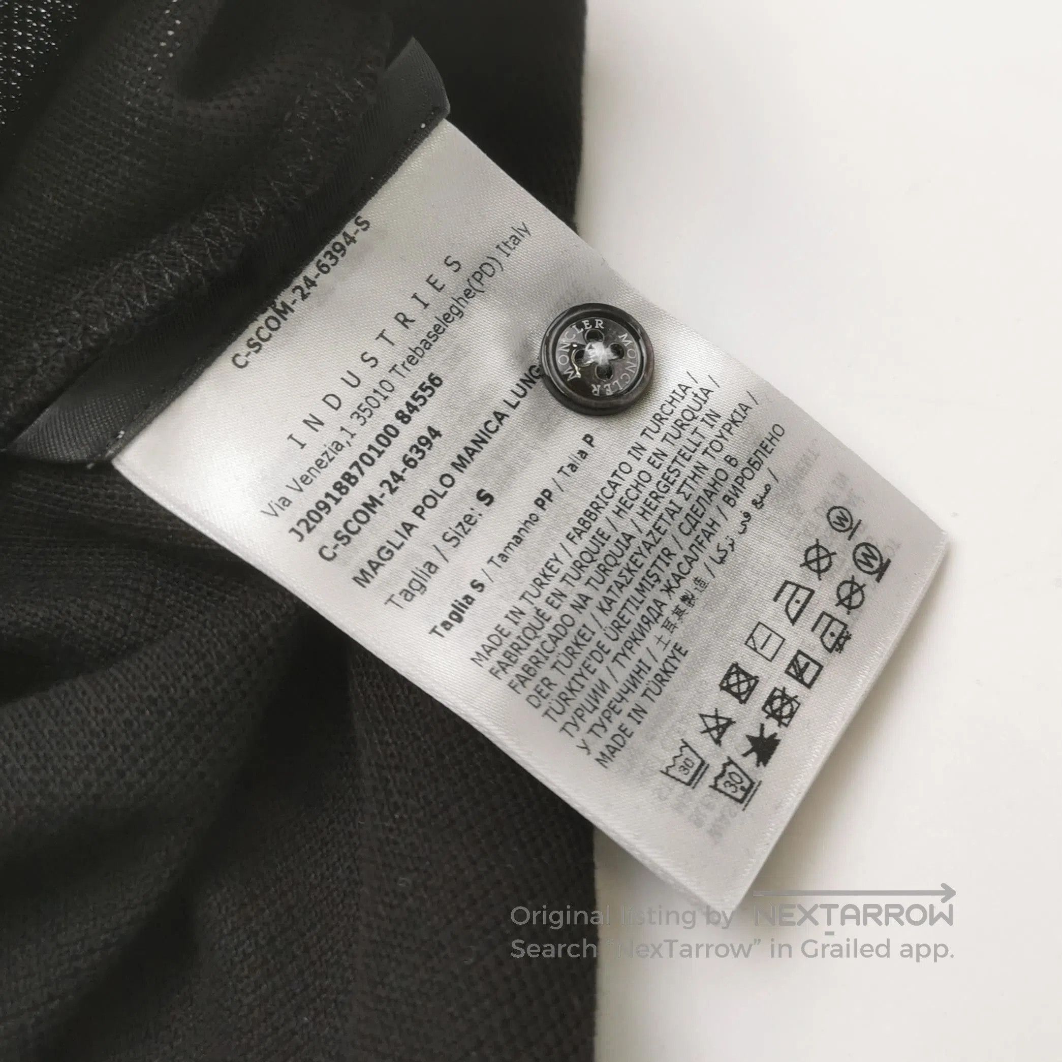 Moncler Moncler S Size Cotton Collared Polo Shirt. Size US S / EU 44-46 / 1 - 1 Thumbnail