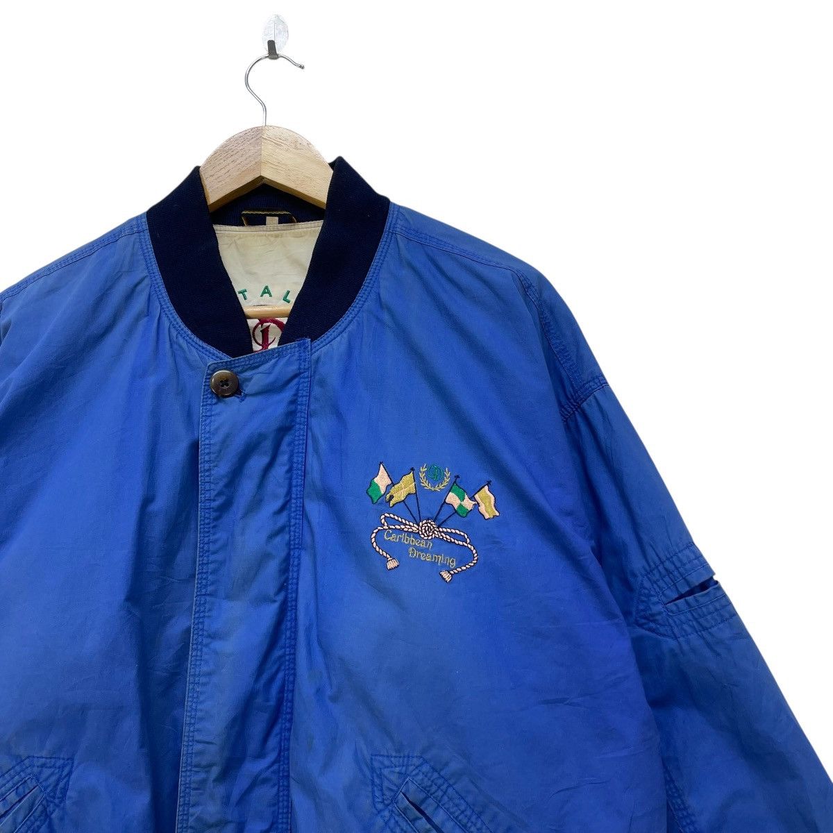 Japanese Brand 💥Vintage Japanese Brand Bomber Carribean Dreaming Jacket Size US M / EU 48-50 / 2 - 4 Thumbnail