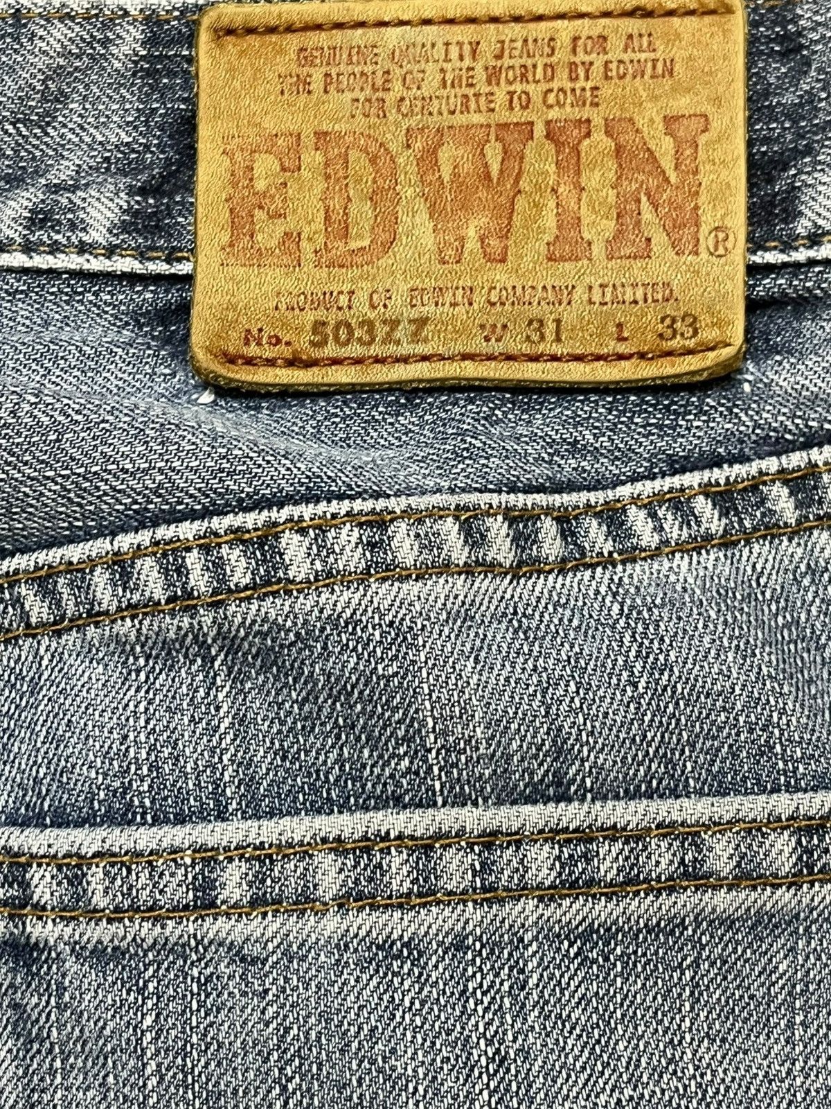 Edwin Vintage Edwin 503zz Faded Distressed Denim Size US 31 - 8 Thumbnail