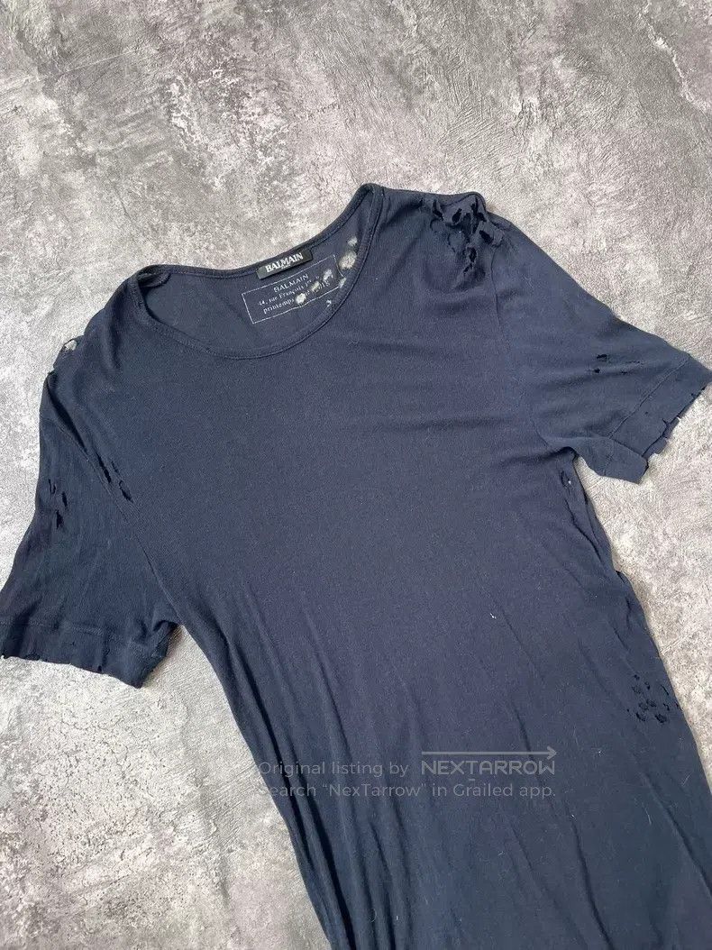 Balmain BALMAIN Asymmetrical Cut-off Destroyed Tank Top Size XL / US 12-14 / IT 48-50 - 3 Thumbnail