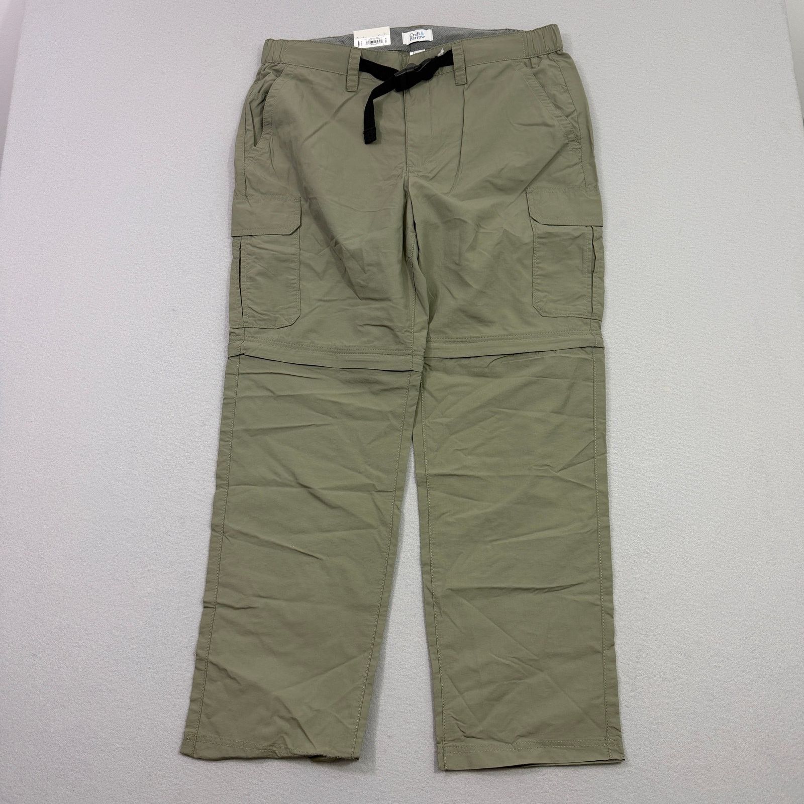 Croft & Barrow Croft & Barrow Convertible Cargo Pants Mens 36x30 Green NEW Size US 36 / EU 52 - 1 Thumbnail