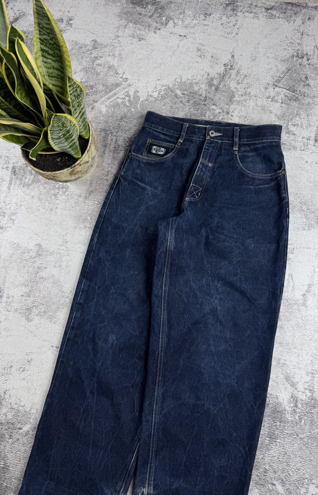 Pelle Pelle PELLE PELLE DENIM RAP HIP HOP BAGGY CARPENTER 90S JEANS PANTS Size US 30 / EU 46 - 14 Thumbnail
