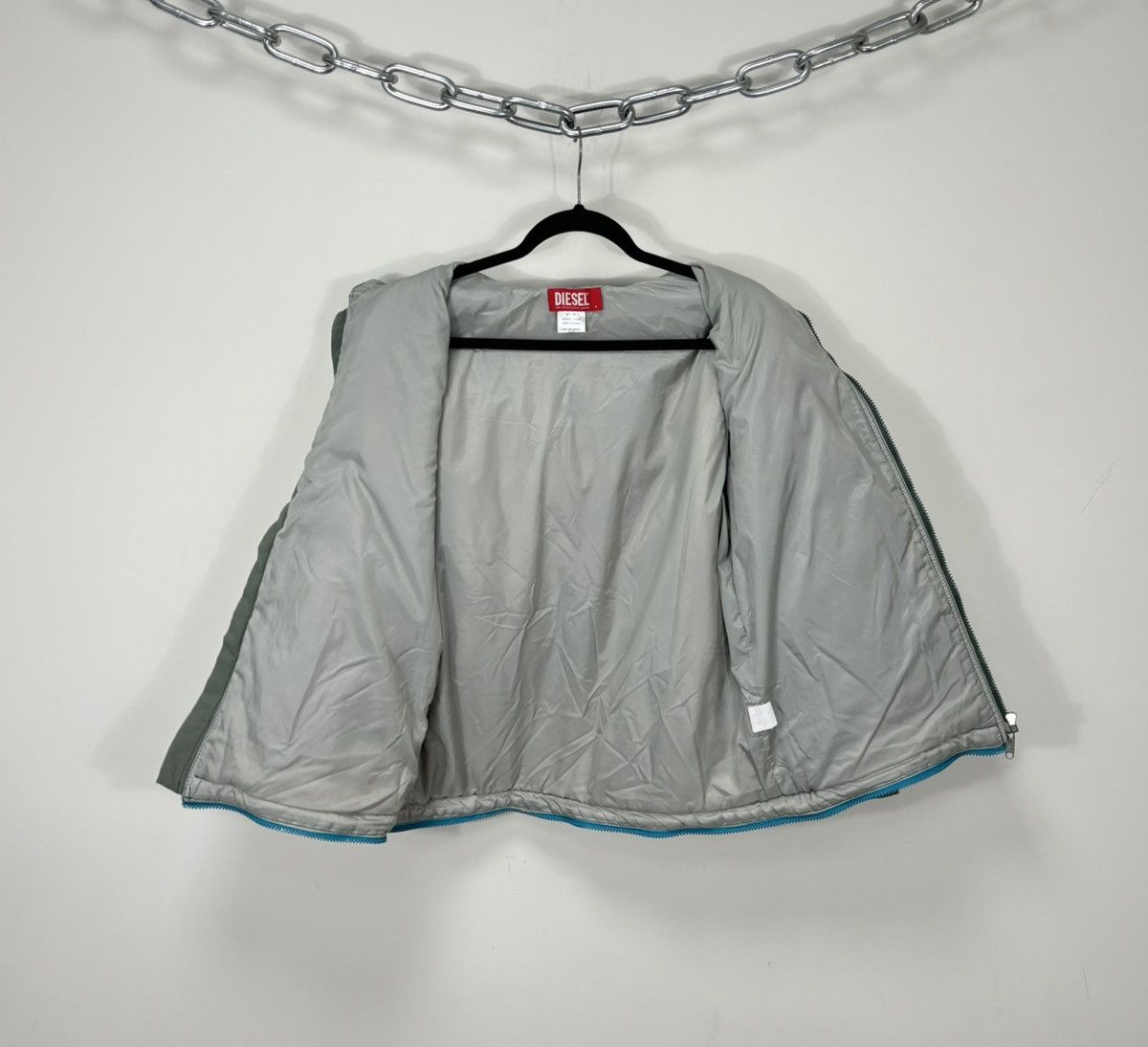 Diesel Vintage Diesel Women’s Y2K Hype Hooded Avant Garde Jacket Size L / US 10 / IT 46 - 2 Thumbnail