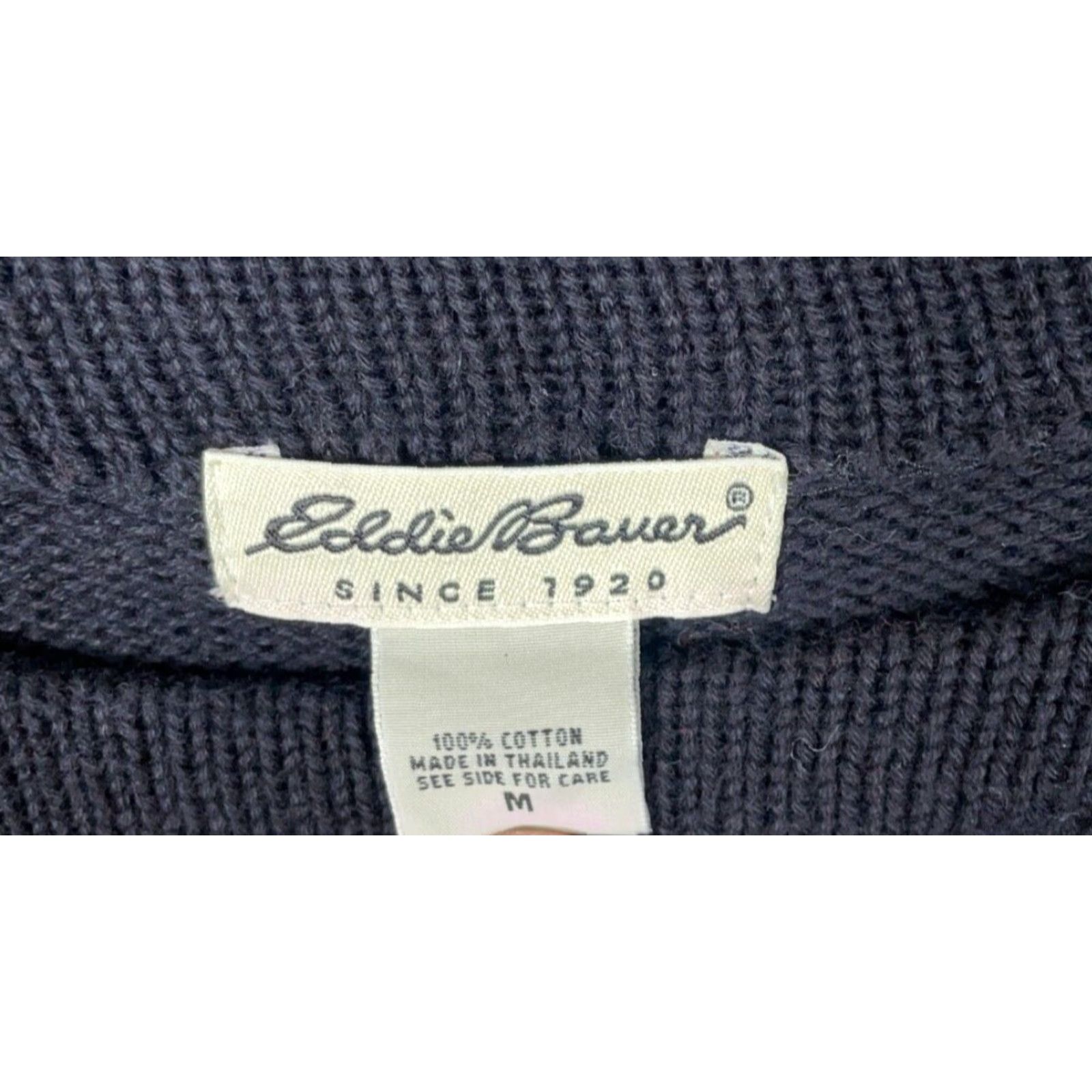 Eddie Bauer Eddie Bauer Fair Isle Pattern Sweater Women's S Red Black 100% Cotton Knit Pullover Crew Neck Long Sleeve Vintage No Size S / US 4 / IT 40 - 3 Thumbnail