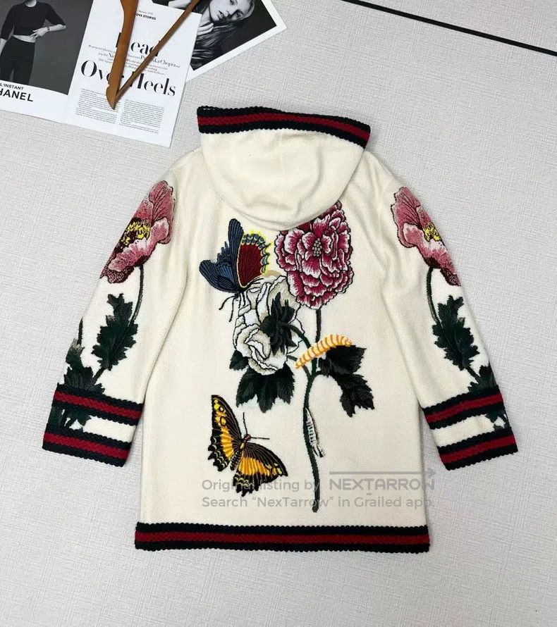 Gucci Gucci Show-style embroidered cardigan hooded jacket Size XS / US 0-2 / IT 36-38 - 3 Thumbnail