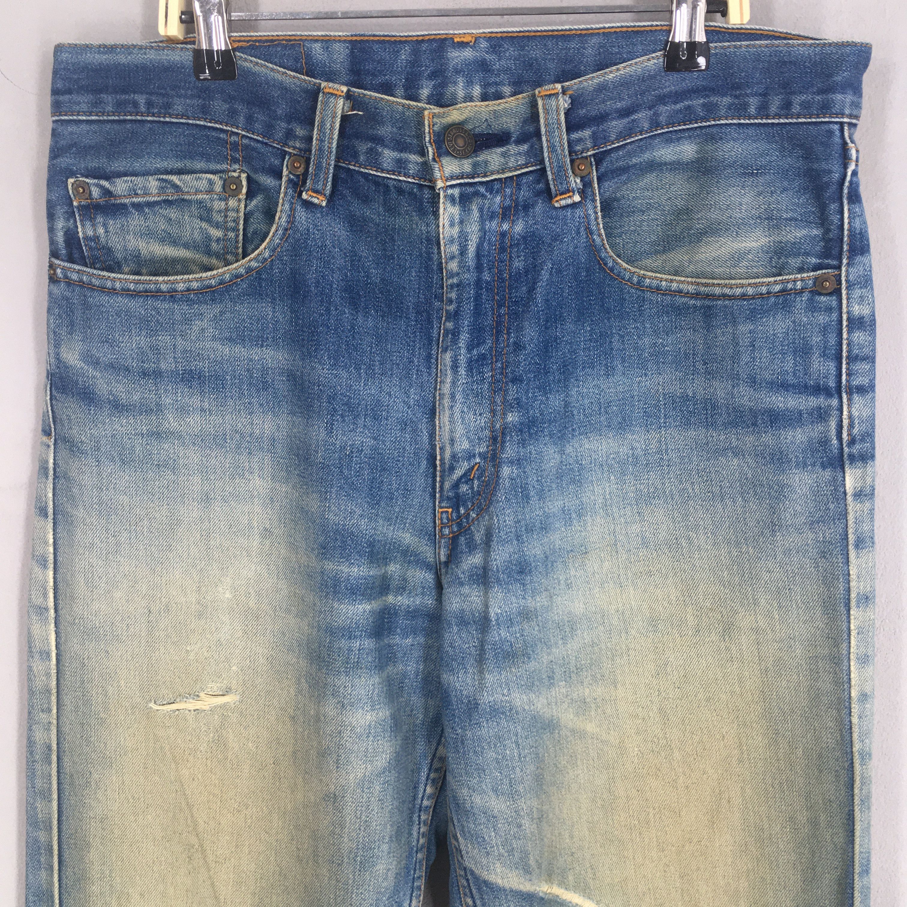 Levi's Size 32x29 Vintage 90s Levis 505 Blue Stonewash Jeans S1963 Size US 32 / EU 48 - 2 Thumbnail