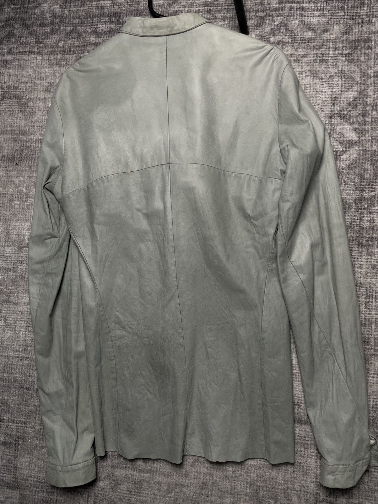 Ma+ M.A.+ Leather Button Shirt Maurizio Amadei Size US M / EU 48-50 / 2 - 9 Thumbnail