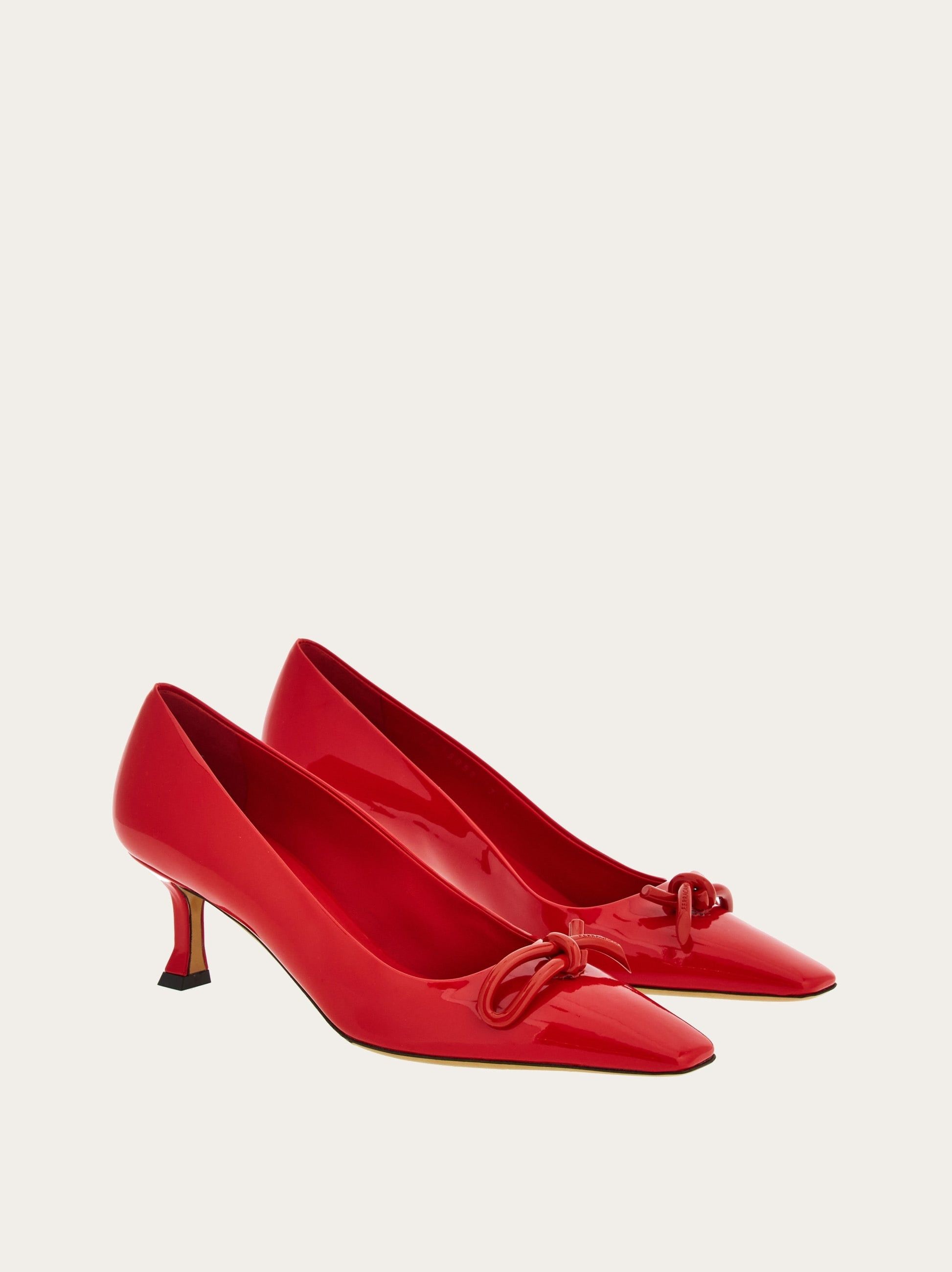 Salvatore Ferragamo o1s1rm0924 Detailing Leather Pumps in Red Size US 8.5 / IT 38.5 - 5 Thumbnail