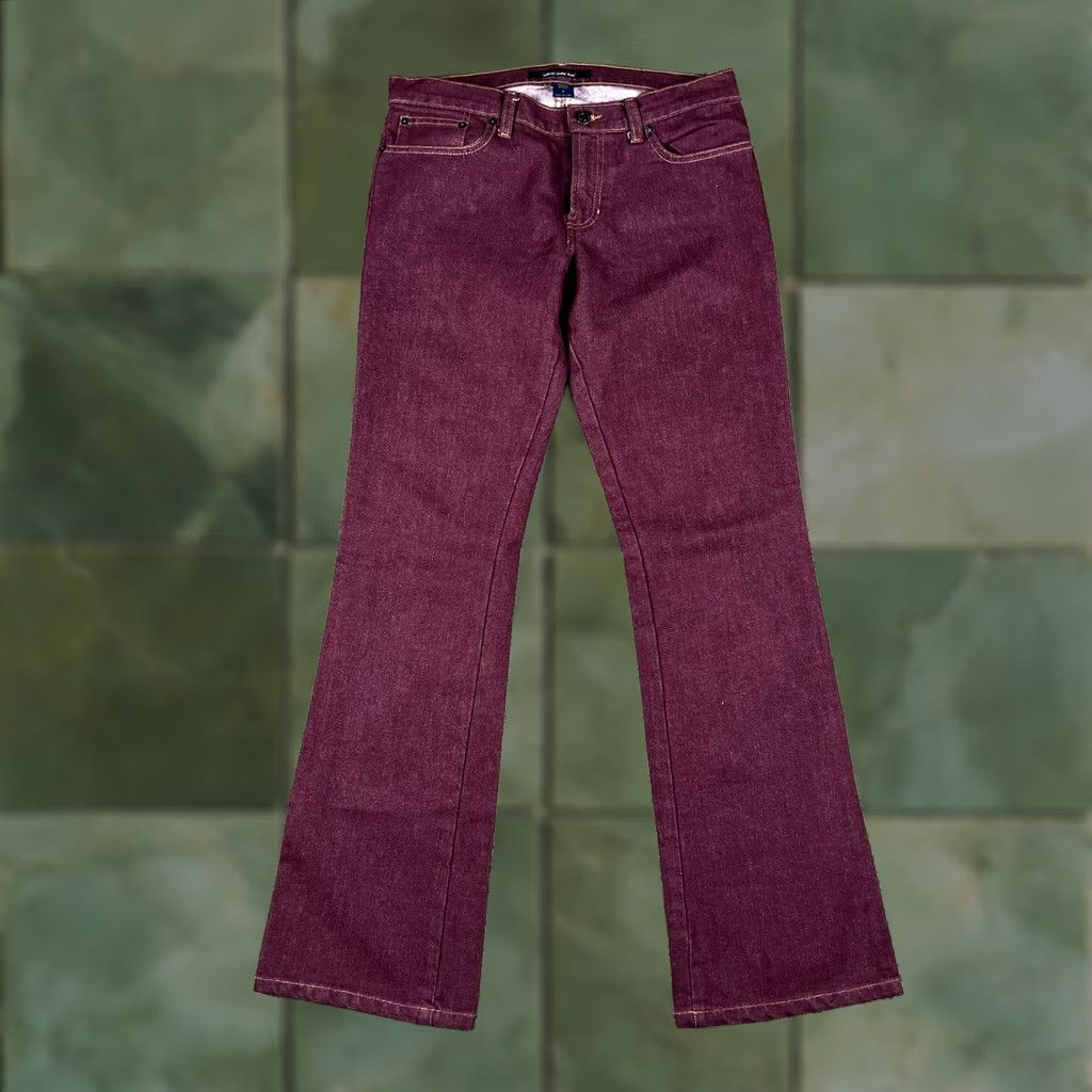 Abercrombie & Fitch Abercrombie & Fitch Jeans Burgundy Womens 4 31x31 Slim Bell Bottom Denim Cotton Regular Rise Mid Inseam 31in 4 Mea VINTAGE? Size 27" / US 4 / IT 40 - 1 Thumbnail