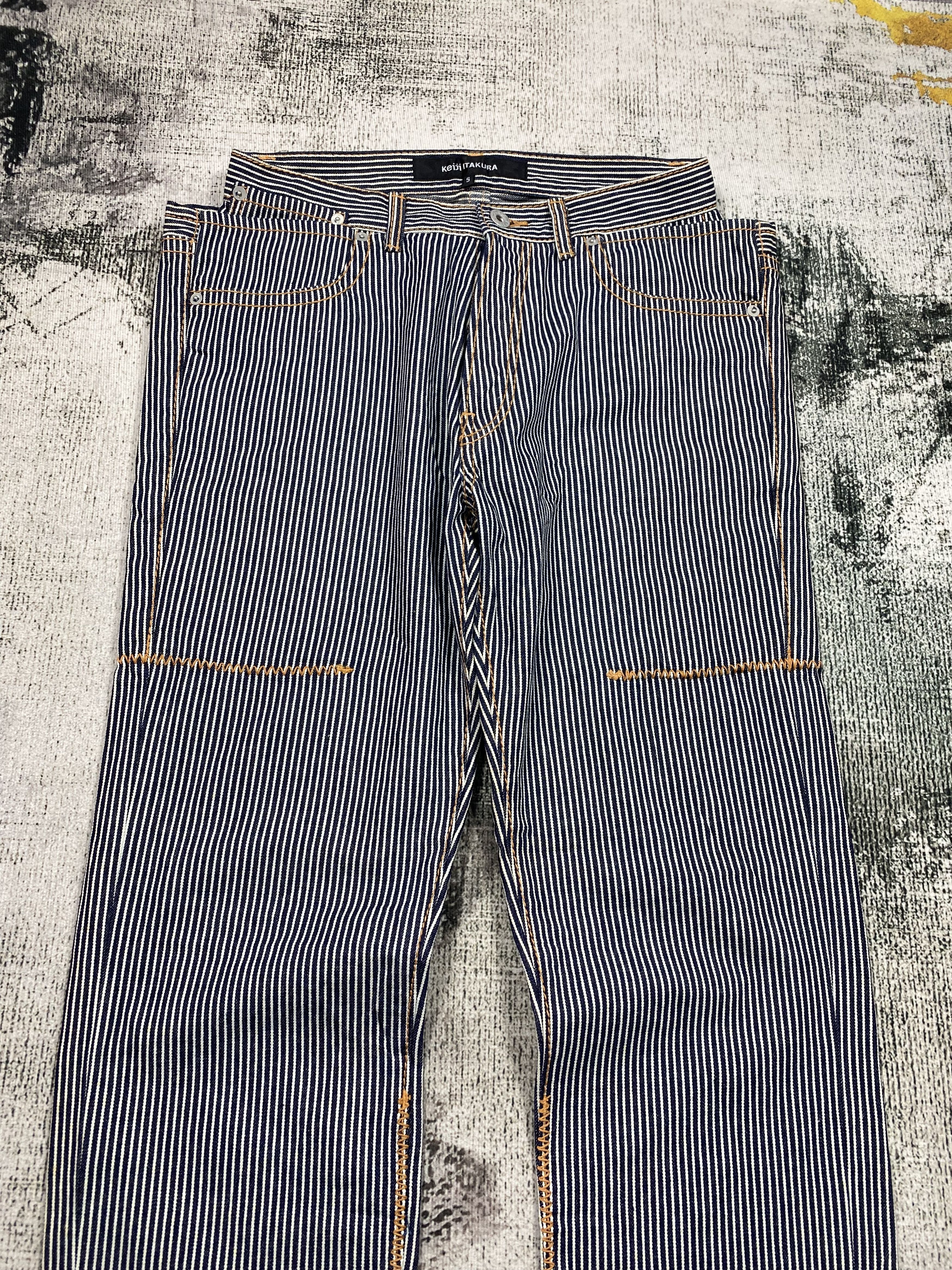 Designer Japanese Keiji Itakura Wabash Denim Rare Pocket Designed Size US 28 / EU 44 - 3 Thumbnail
