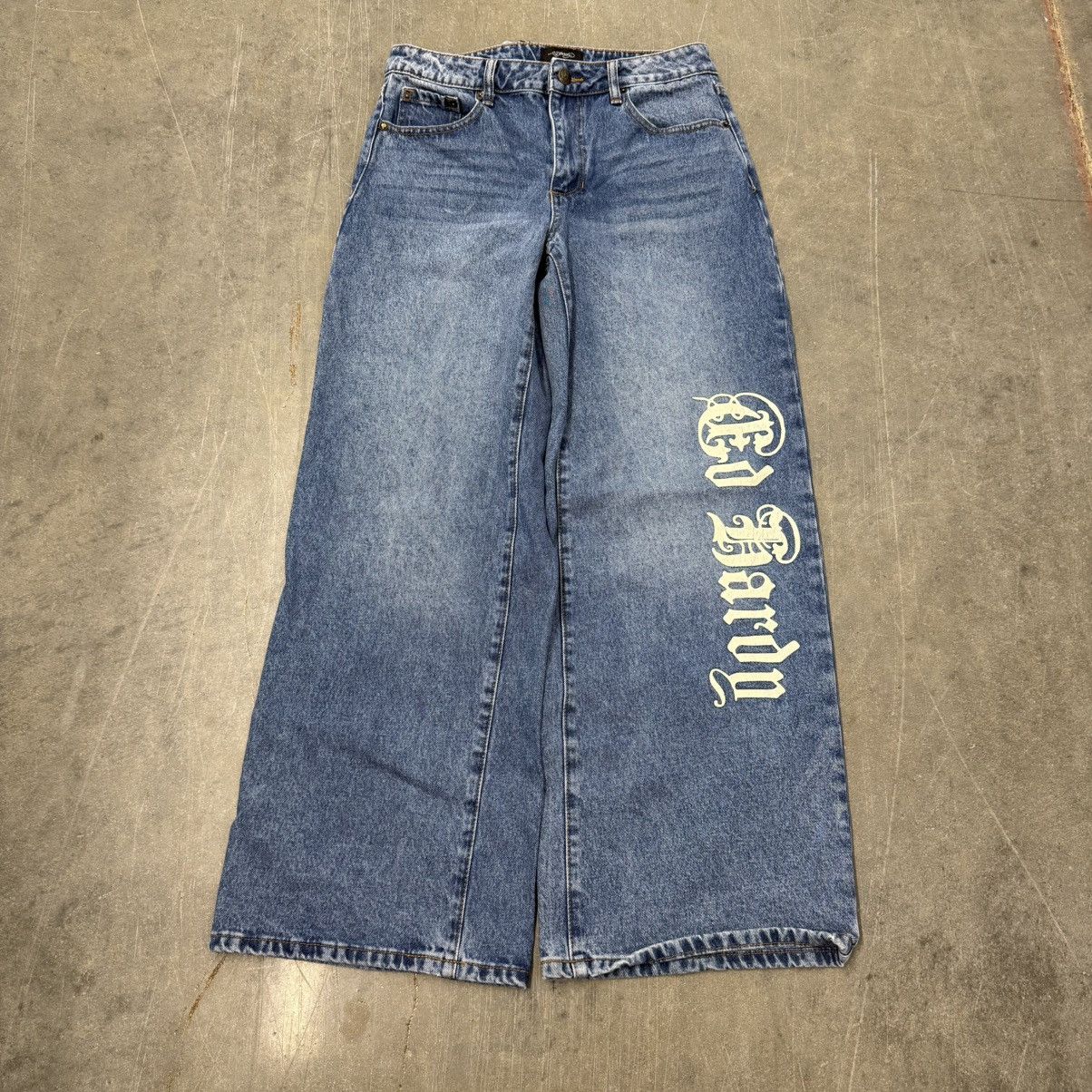 Ed Hardy Y2K Ed Hardy Wide Leg Baggy Jeans 30x30 Buckle Back Size US 30 / EU 46 - 3 Thumbnail