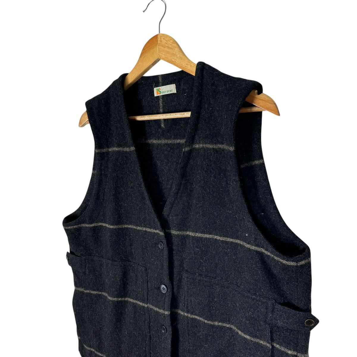 Issey Miyake ☀️80s ISSEY MIYAKE SPORT STRIPED VEST Size L / US 10 / IT 46 - 7 Thumbnail