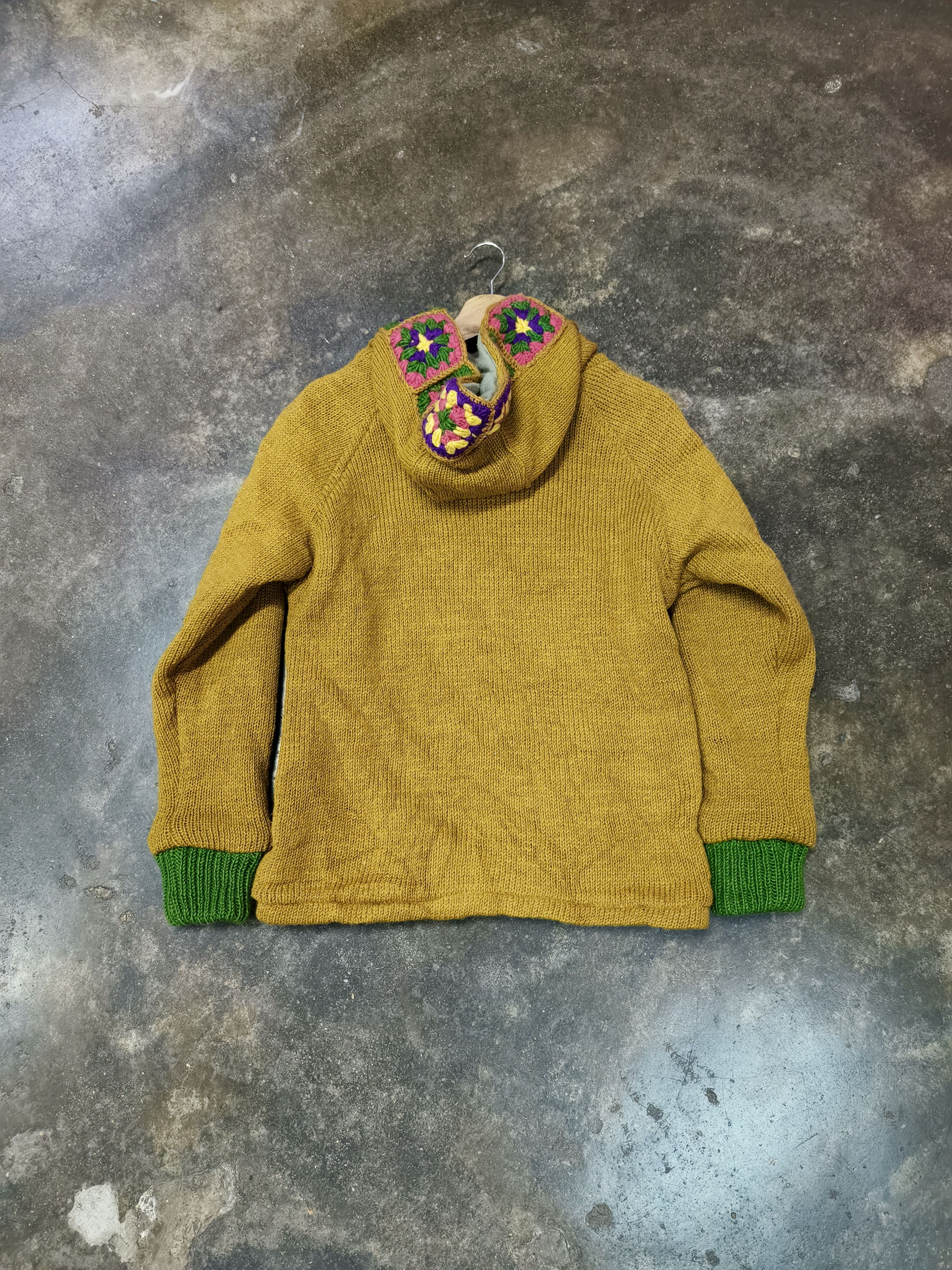 Japanese Brand TITICACA KNIT HOODIE Size ONE SIZE - 5 Thumbnail