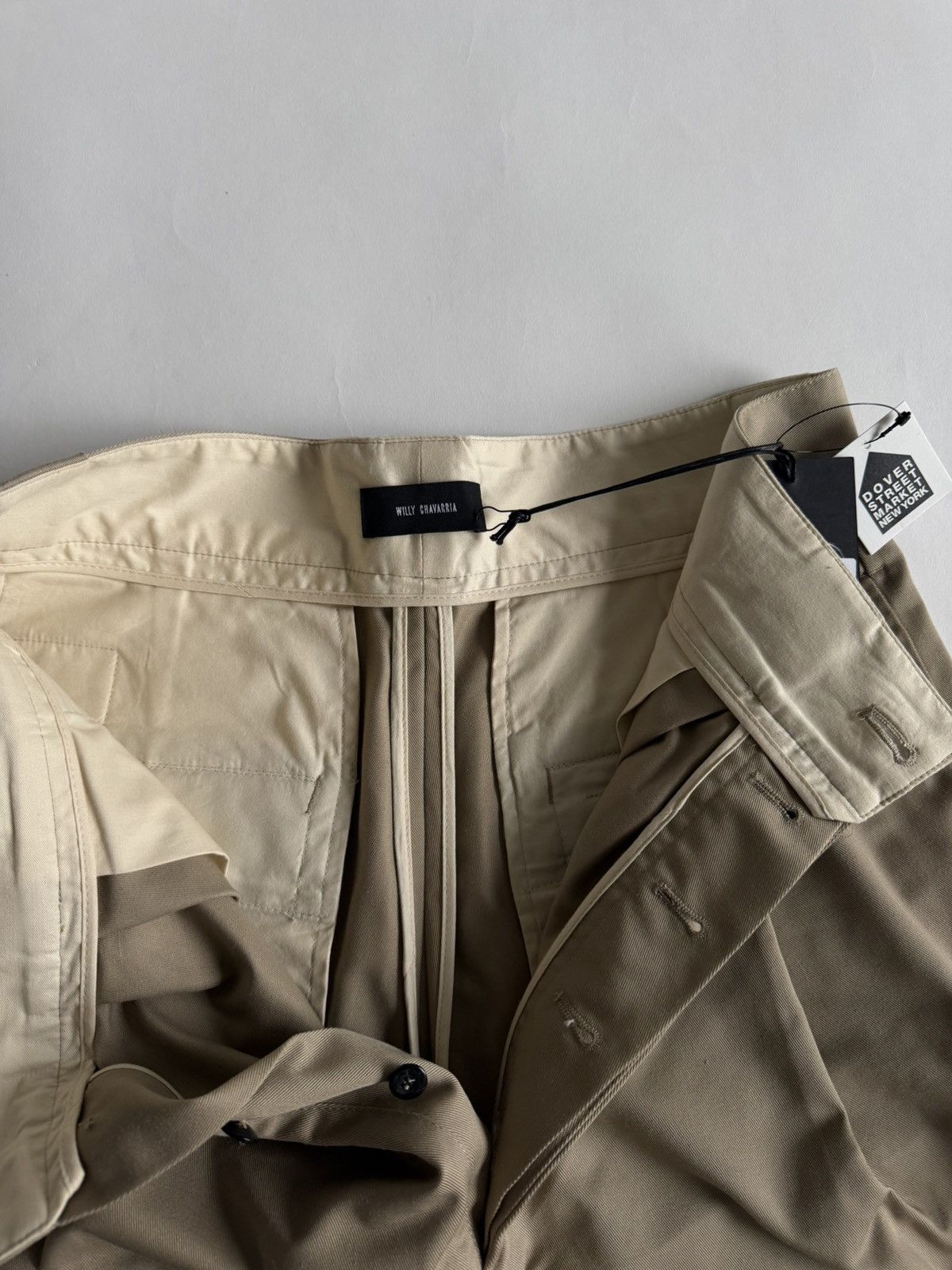 Willy Chavarria Willy Chavarria Borracho Shorts Pleated Khaki Size US 33 - 3 Thumbnail