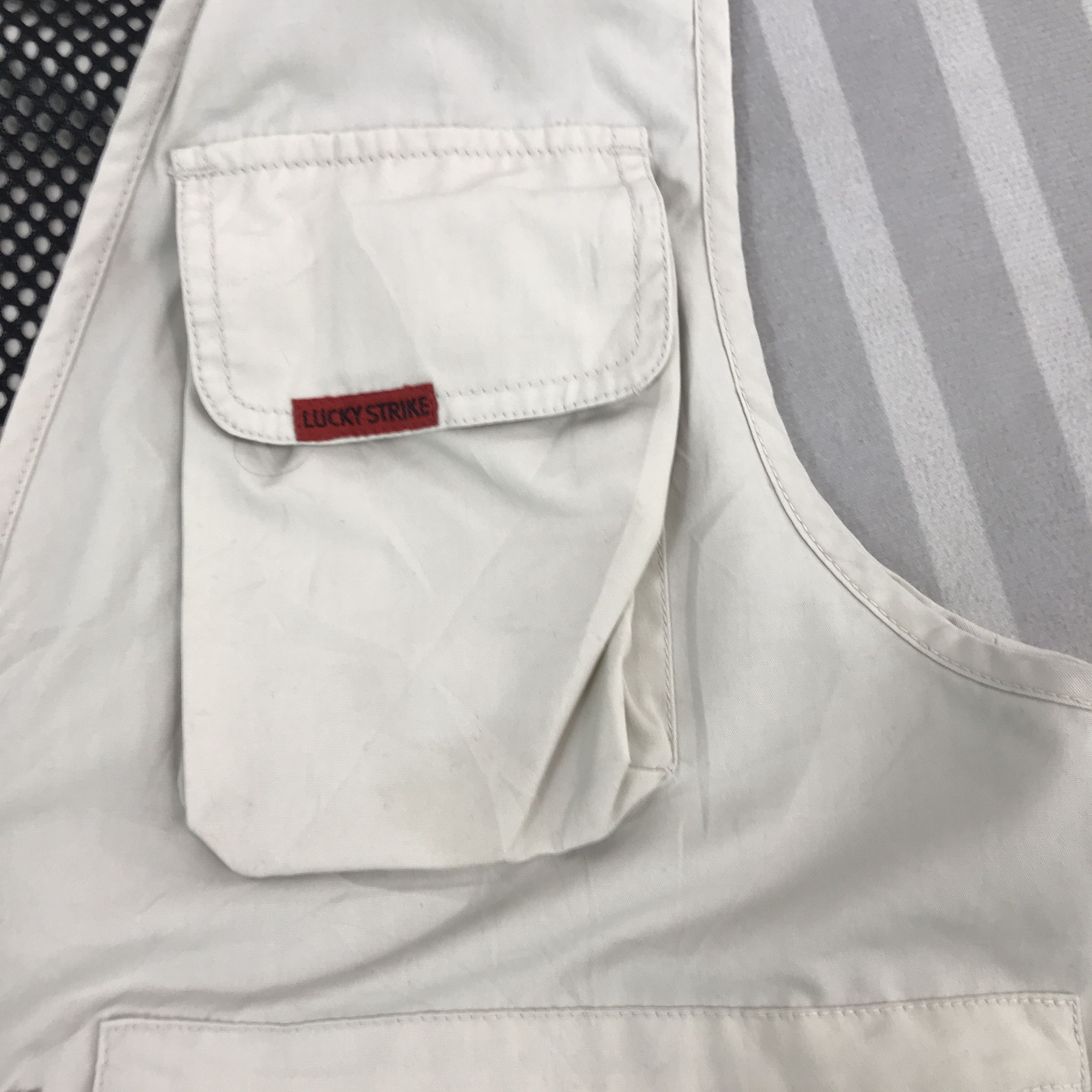 Japanese Brand × Vintage Vintage Lucky Strike Tactical pocket Vest Size US L / EU 52-54 / 3 - 10 Thumbnail