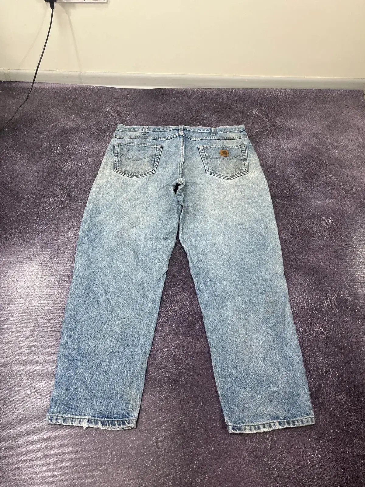 Carhartt × Vintage Vintage Carhartt Faded Denim Relaxed Fit Hype Baggy Jeans Size US 38 / EU 54 - 3 Thumbnail