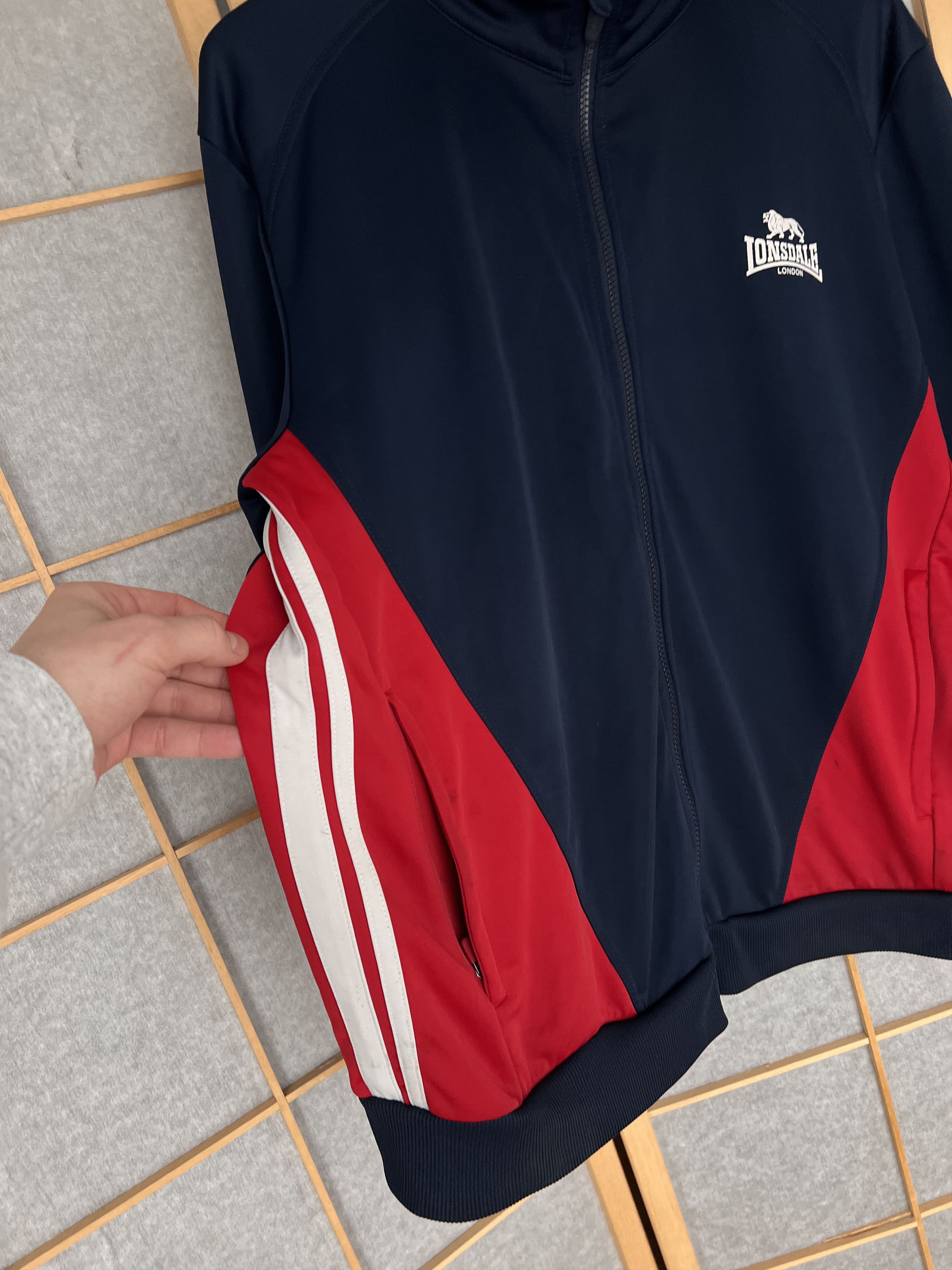 Lonsdale Lonsdale True Vintage England Track top Jacket punk casual Size US L / EU 52-54 / 3 - 7 Thumbnail