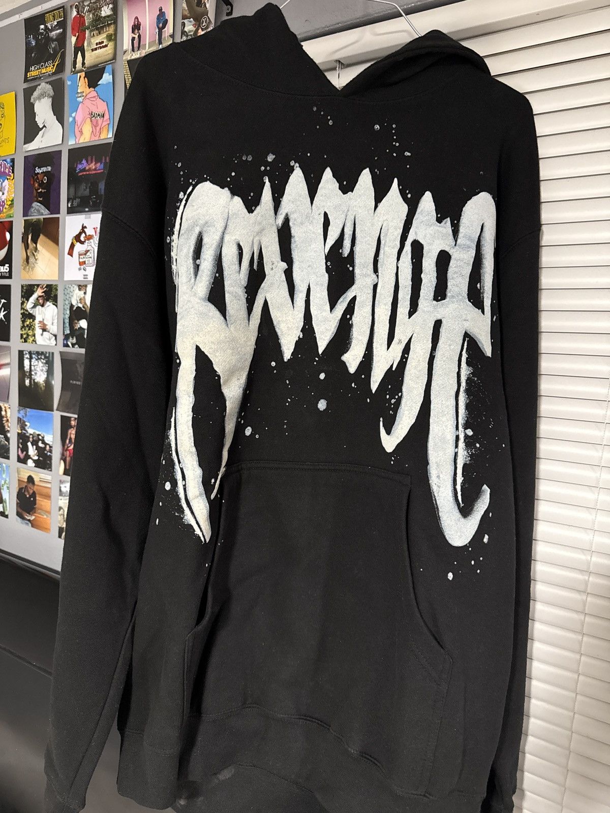 Revenge Revenge Snowfall Arch Logo Black Hoodie Size US M / EU 48-50 / 2 - 3 Thumbnail