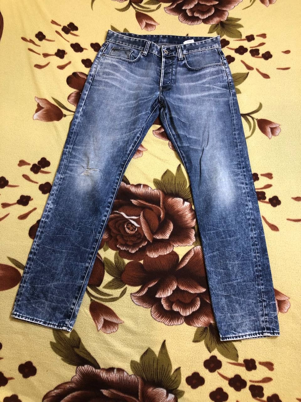 G-Star G-STAR RAW 3301 Slim Pants Jeans Distressed Faded Size US 32 / EU 48 - 1 Thumbnail