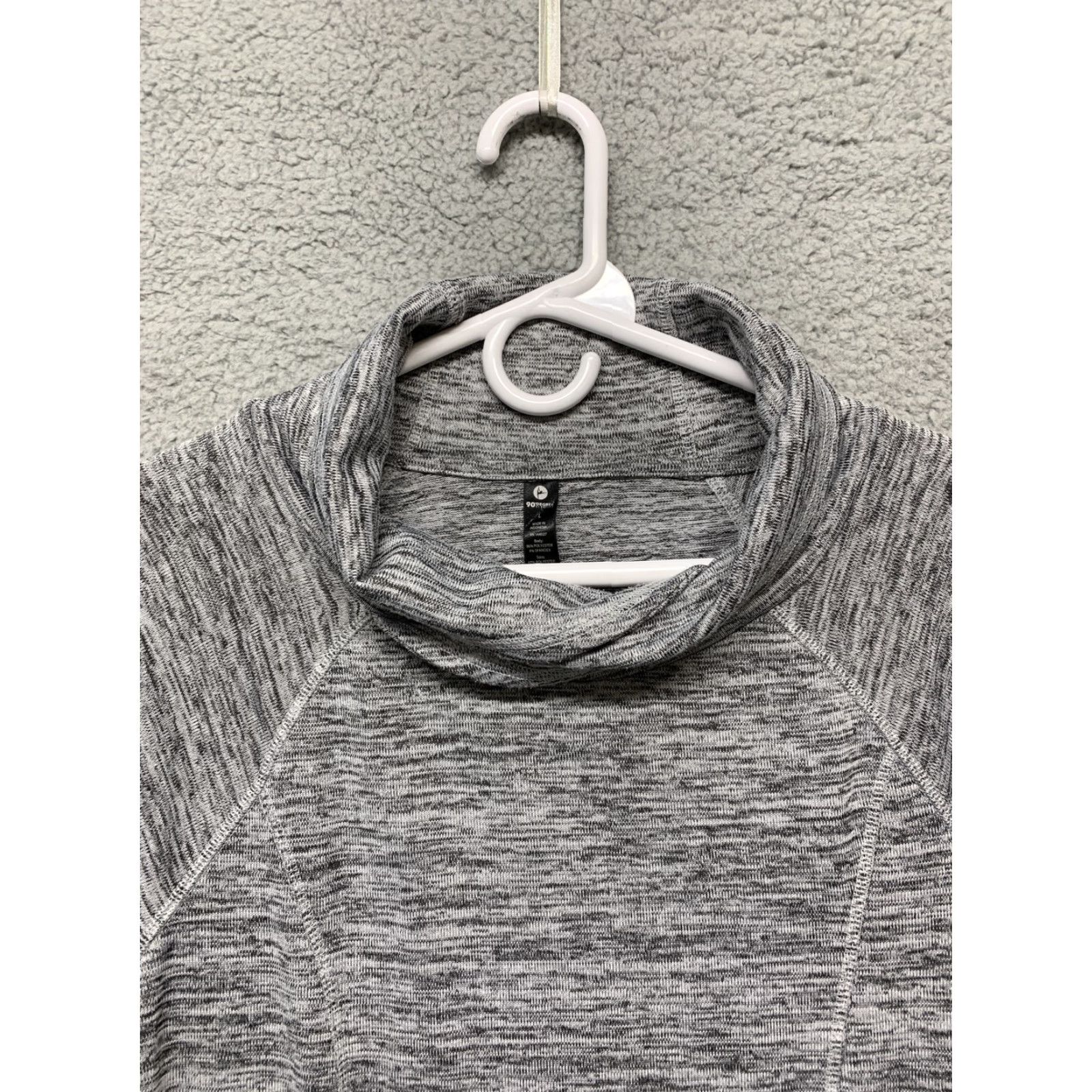Vintage 90 Degrees Women’s Sz L Pullover Sweatshirt Heather Gray Thumb Holes 2 Pockets Casual Mens? Size L / US 10 / IT 46 - 2 Thumbnail