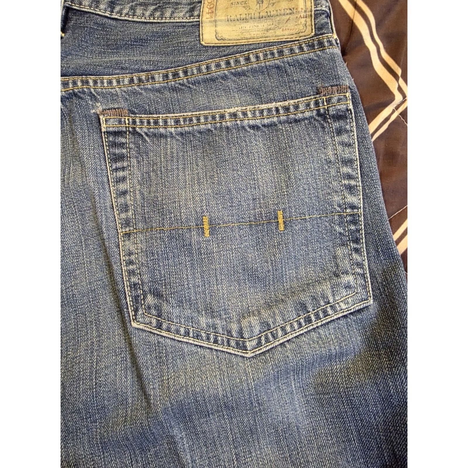 Polo Ralph Lauren VINTAGE Polo Ralph Lauren Jeans 867 Straight Mens 32x32 Medium Wash Blue Denim Cotton Logo 5-Pocket Design Size US XS / EU 42 / 0 - 5 Thumbnail