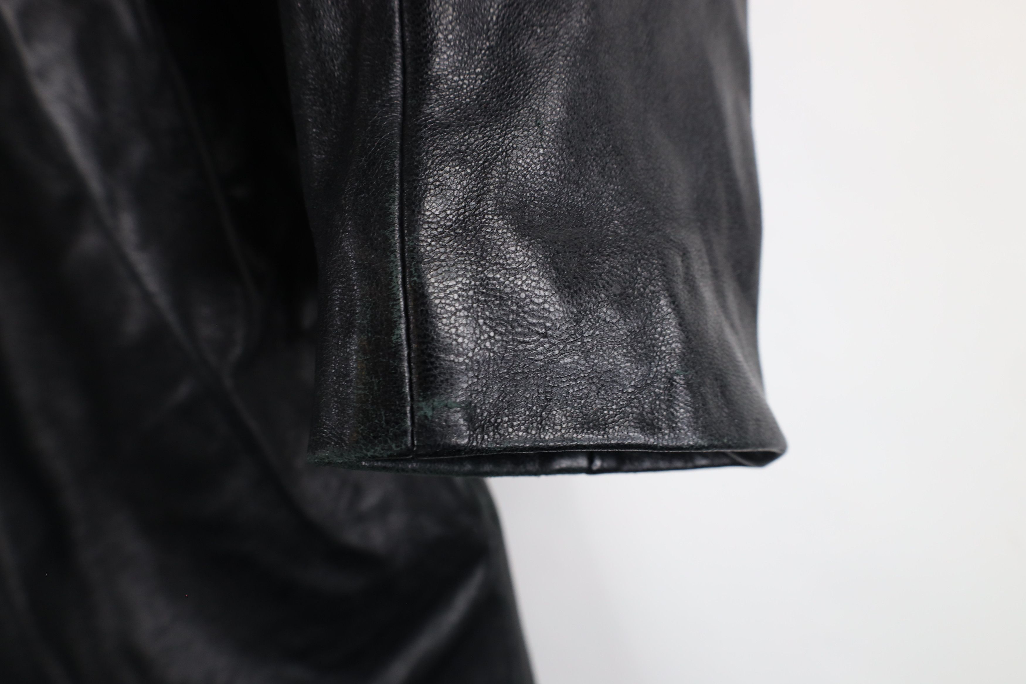 Vintage Vintage 90s Streetwear Leather Button Shirt Jacket Shacket Size M / US 6-8 / IT 42-44 - 6 Thumbnail