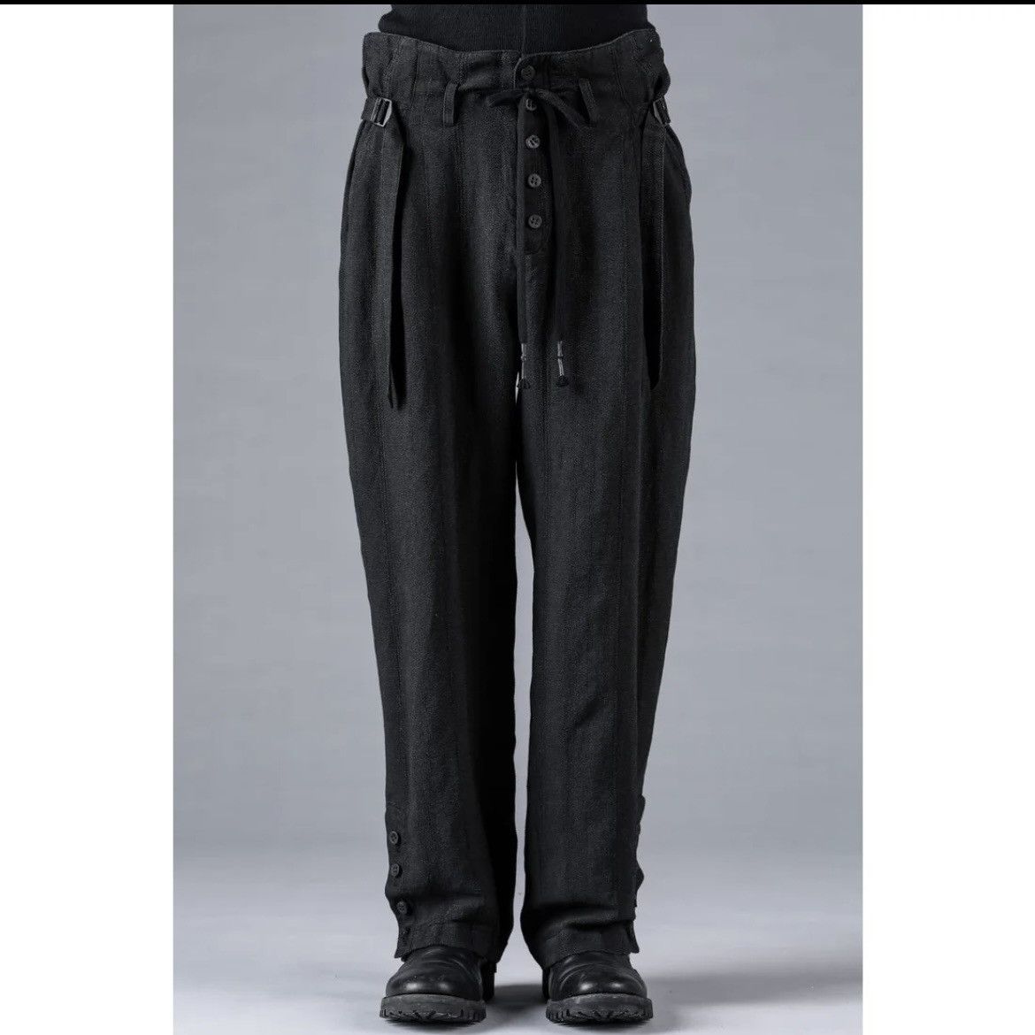D.Hygen Stripe Jacquard Side Open Wide Pants - Like Devoa & Masnada Size US 30 / EU 46 - 1 Thumbnail