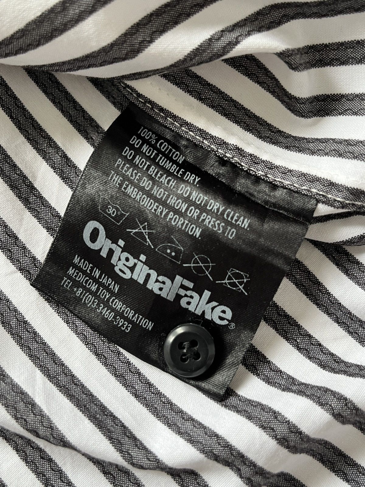 Original Fake Original Fake Striped Button Up Shirts by Kaws Size US M / EU 48-50 / 2 - 7 Thumbnail