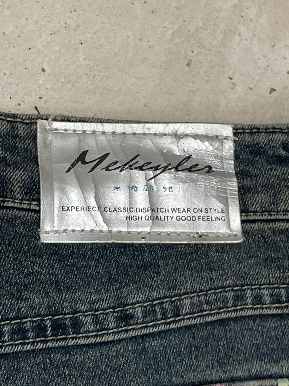 Hysteric Glamour × Japanese Brand Mekeyla Old Vintage Japanese Design 2 Length Seam Pants Size US 26 / EU 42 - 18 Thumbnail