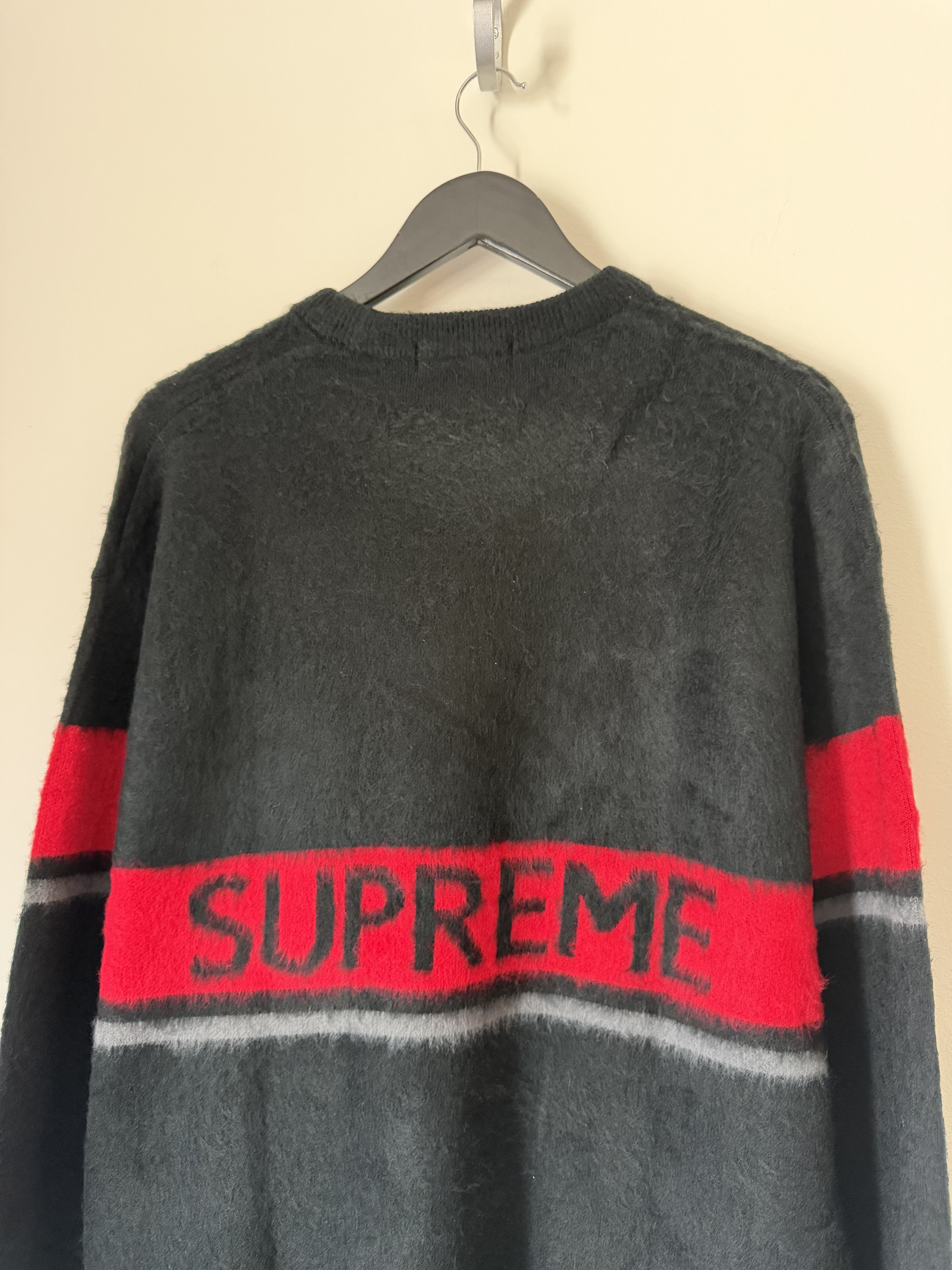 Supreme Supreme Brushed Stripe Sweater in Black Size US XL / EU 56 / 4 - 2 Thumbnail