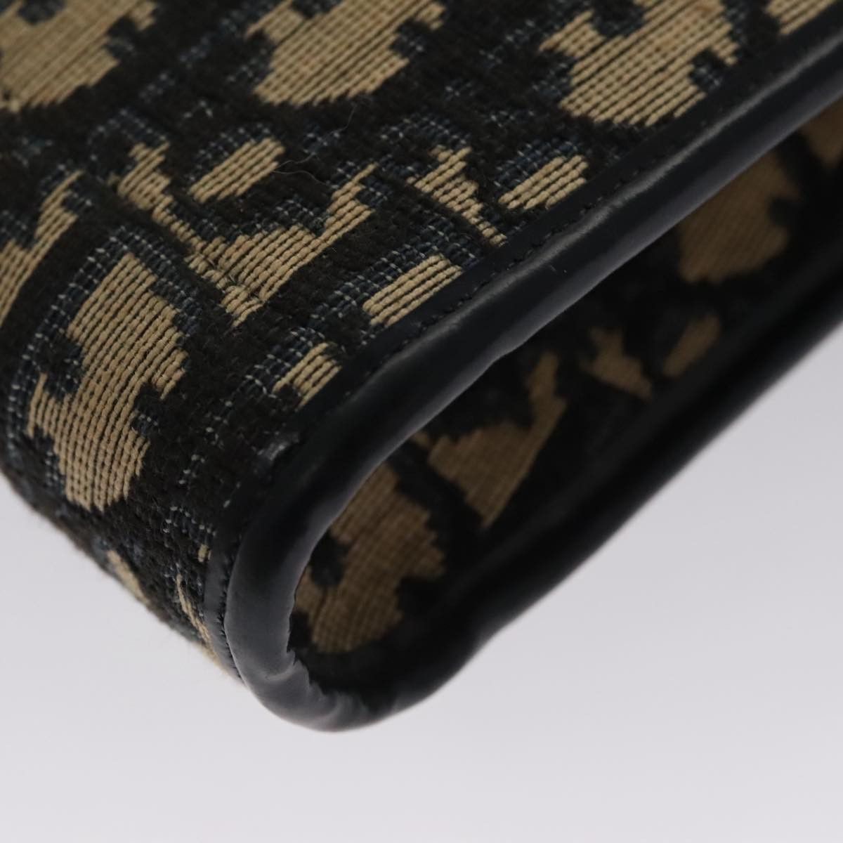 DIOR Trotter Canvas Shoulder Bag Navy