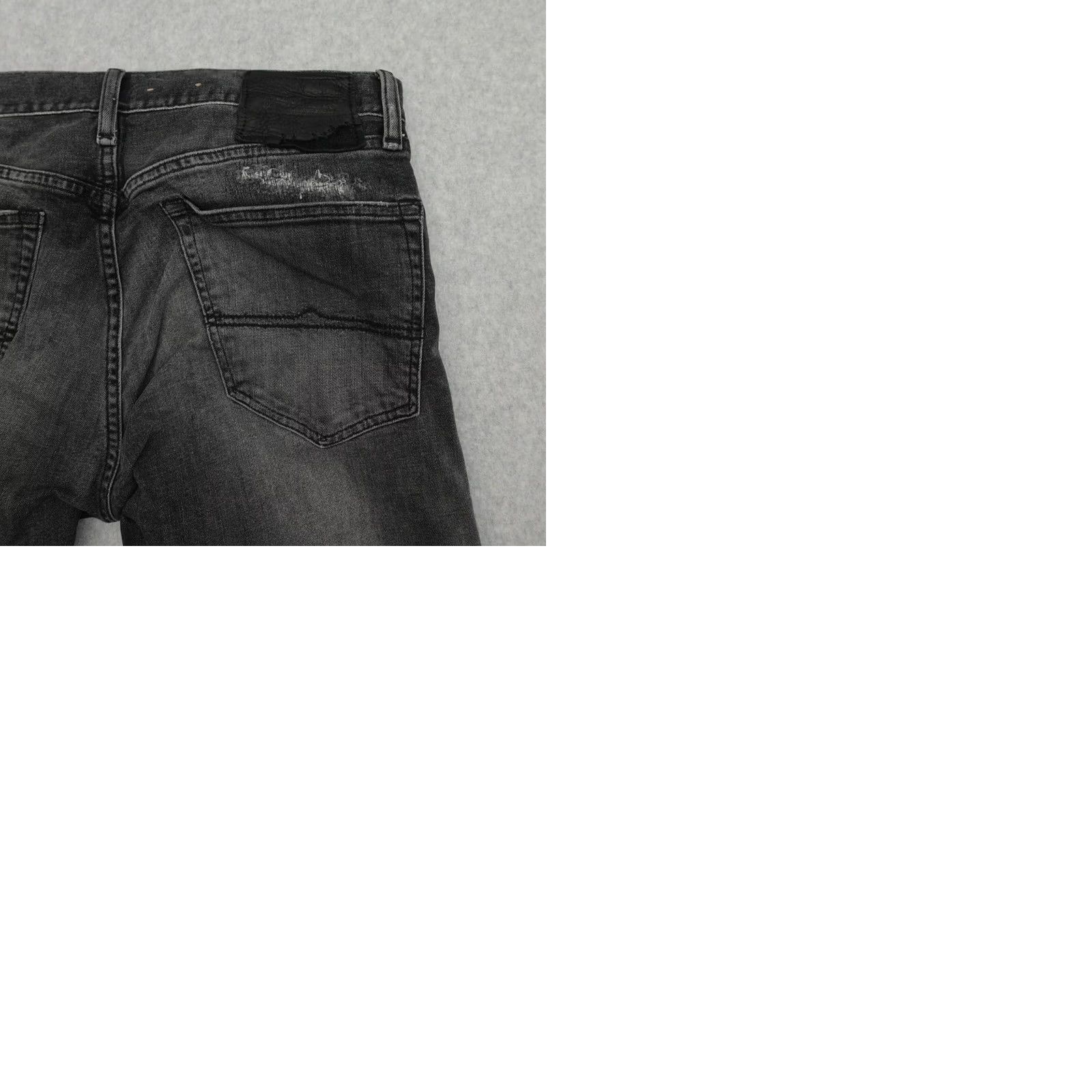 Vintage Denim & Supply Ralph Lauren Jeans Mens 32x31 Distressed Black Patchwork Straight Jeans Size US 32 / EU 48 - 10 Thumbnail