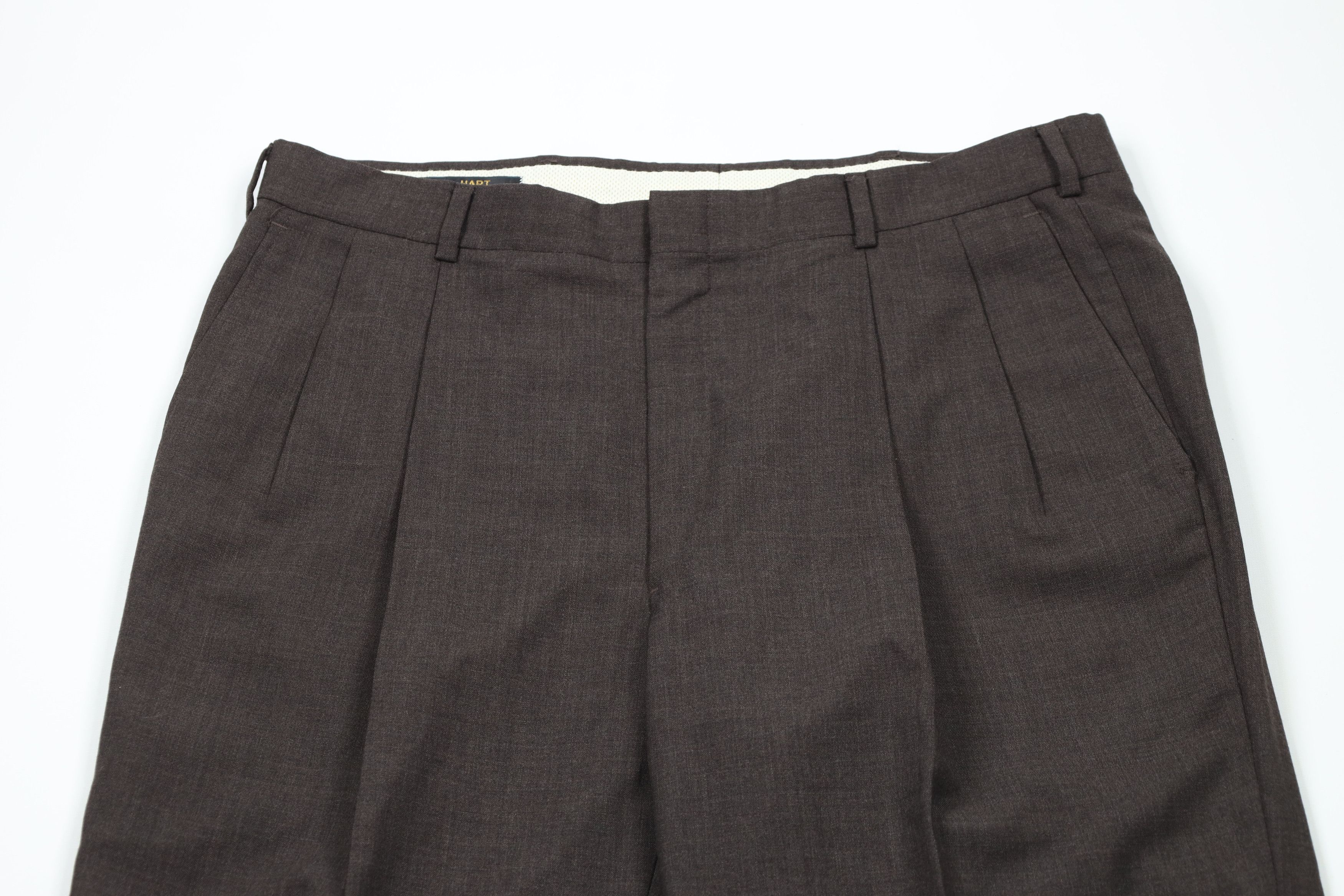 Vintage Vintage 90s Streetwear Cuffed Wide Leg Chino Pants Brown Size US 36 / EU 52 - 2 Thumbnail