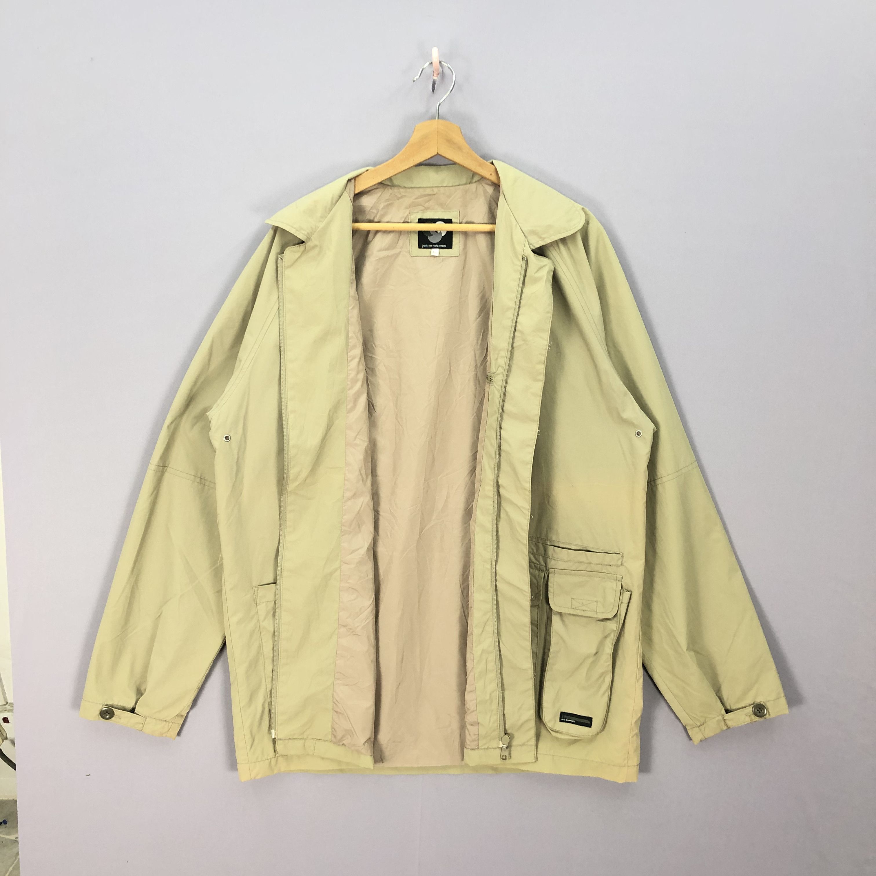 Japanese Brand Vintage REAL Garment Zipper Windbreaker Jackets Size US XL / EU 56 / 4 - 5 Thumbnail