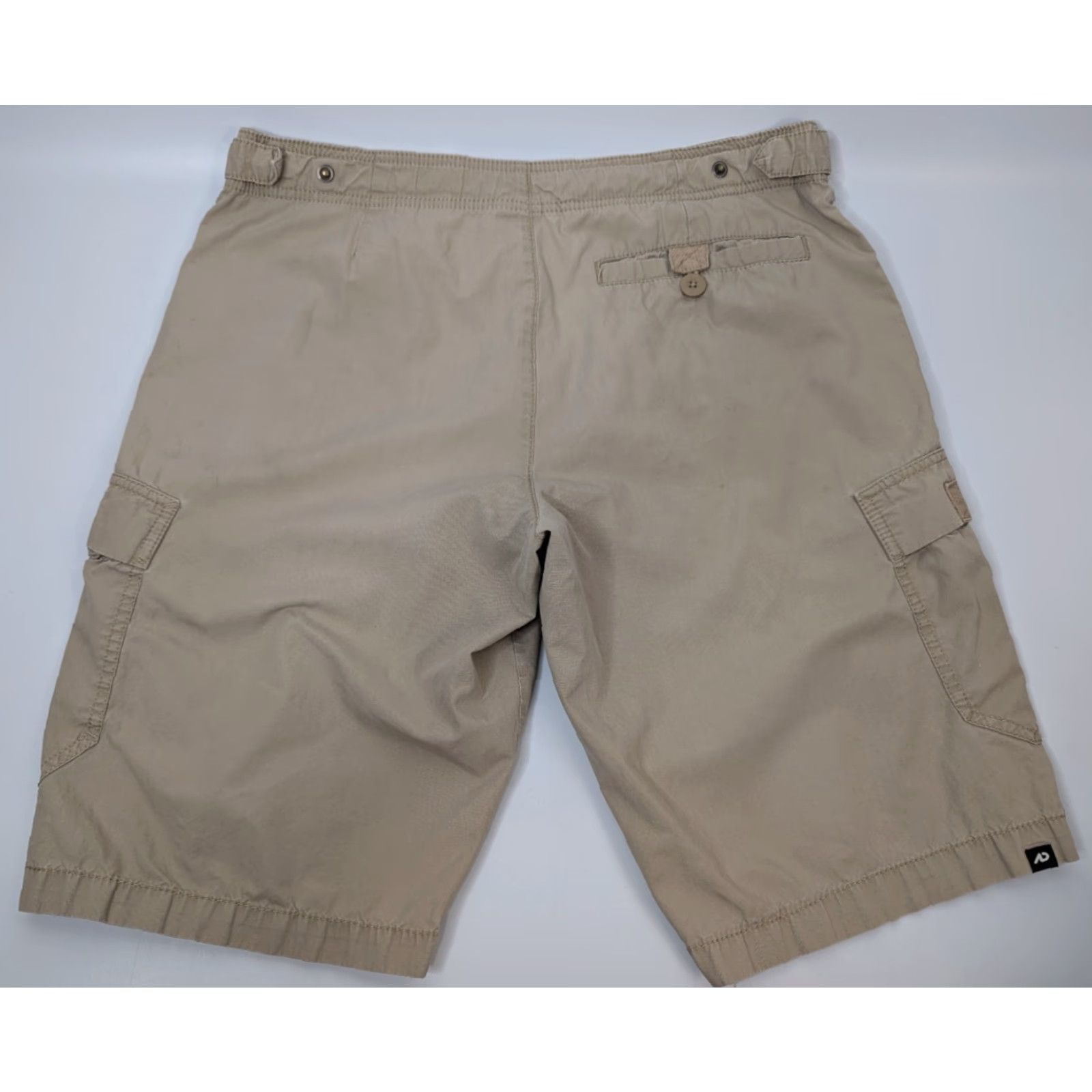 Nike Nike Cargo Shorts Shirt Men Medium Tan Outdoor Twill Cotton Drawstring Pockets Cargo Outdoor Nike Mens M Tan Summer - Size US 31 - 4 Thumbnail