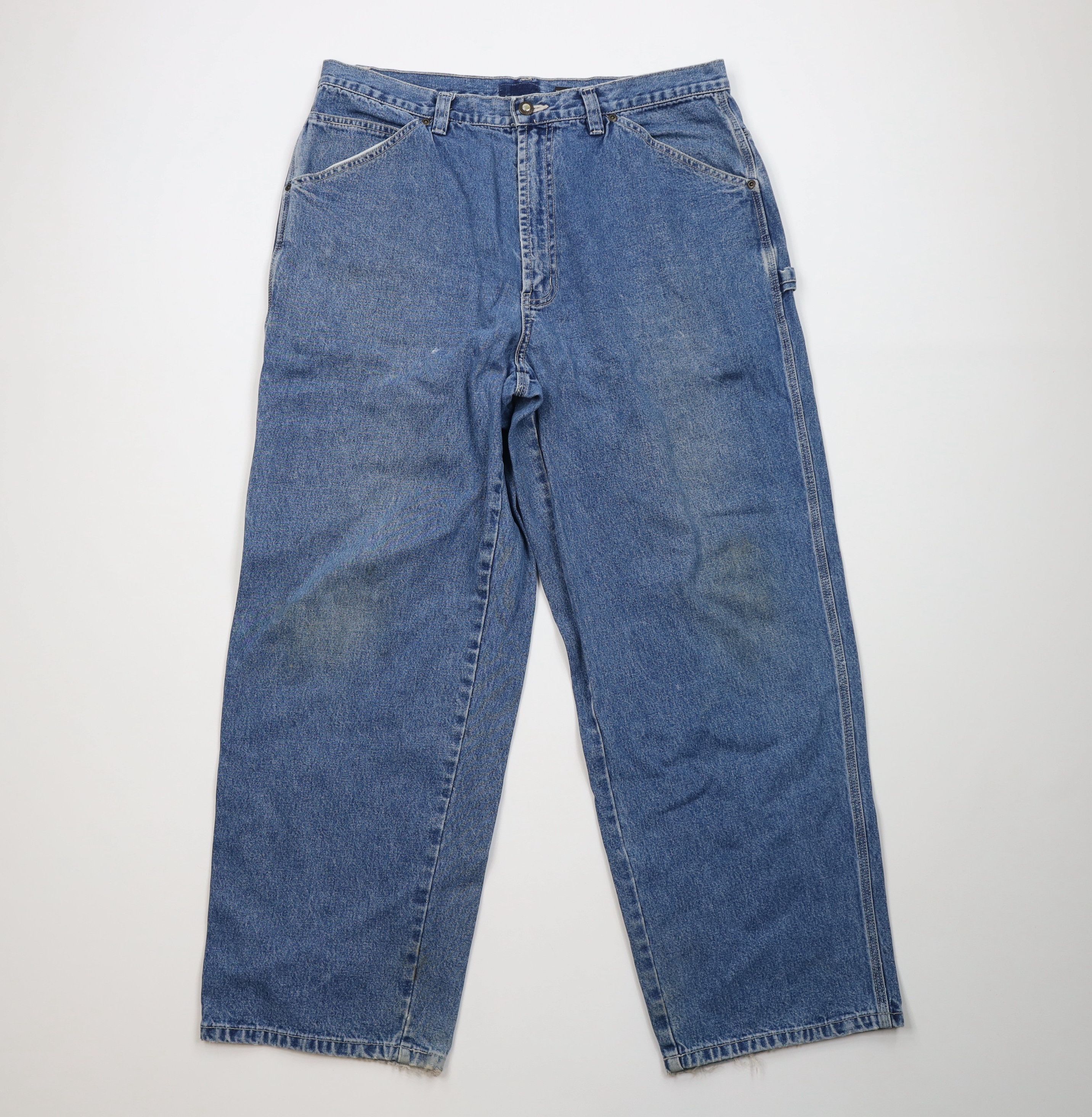 Vintage Vintage 90s Y2K Streetwear Wide Leg Skateboard Denim Jeans Size US 36 / EU 52 - 1 Thumbnail