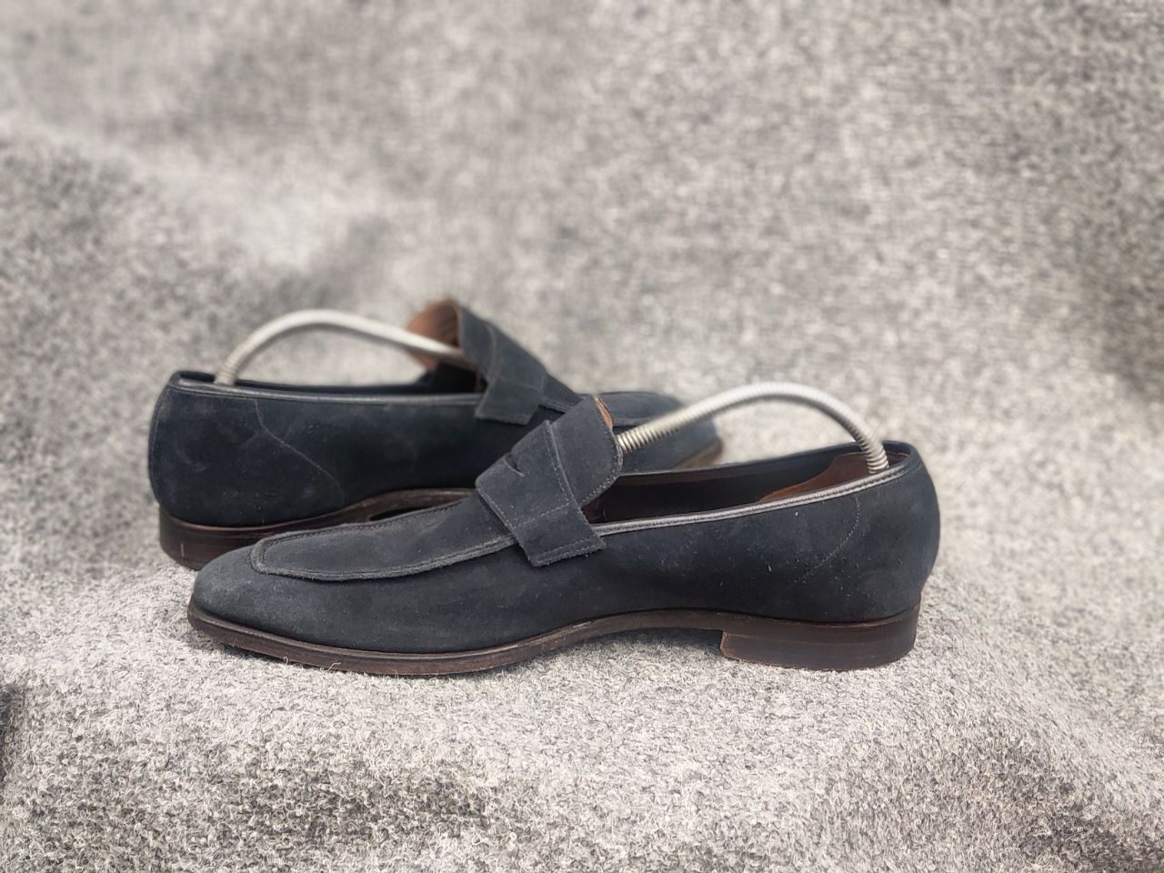 George Cleverley George Cleverley HandMad suede Leather Classic penny Loafers Size US 11 / EU 44 - 12 Thumbnail