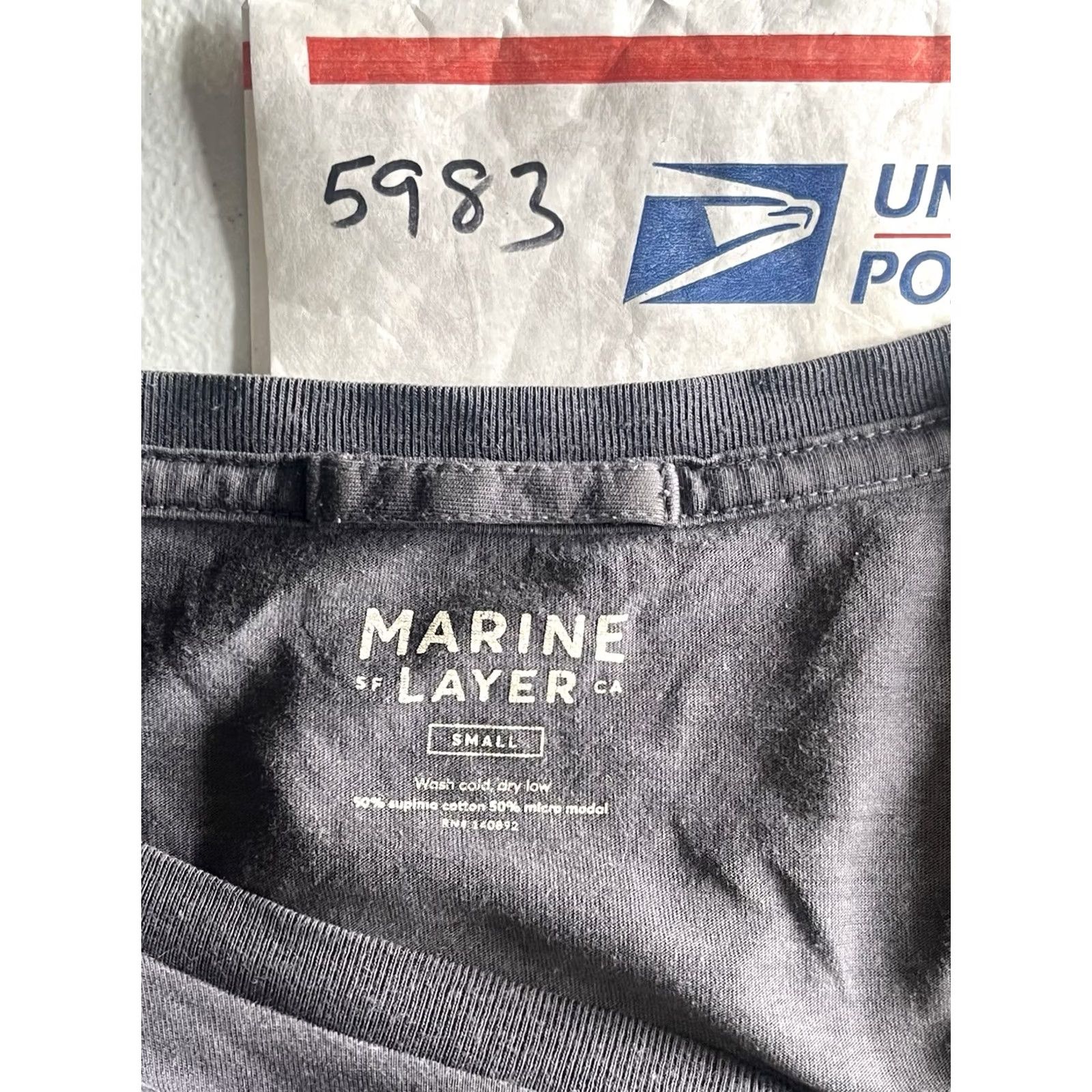 Marine Layer Marine Layer T-Shirt Striped Gray Size S Supima Modal See All Pics Men Size US S / EU 44-46 / 1 - 8 Thumbnail