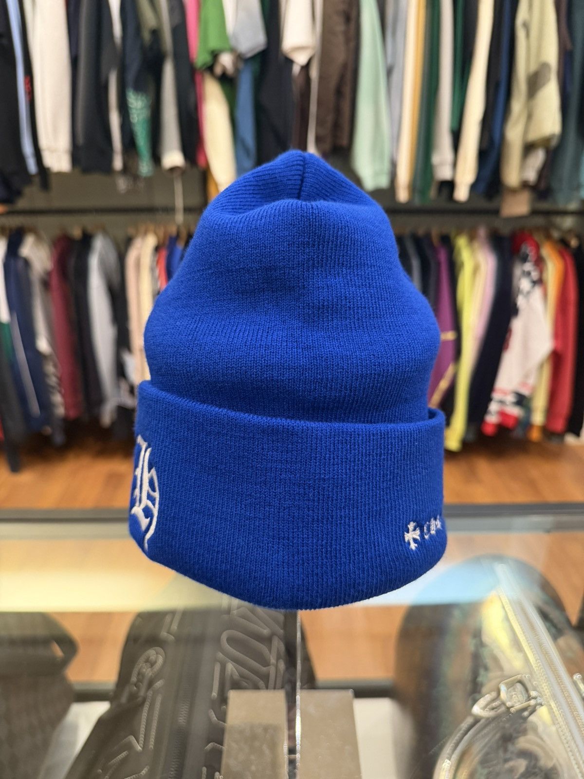 Chrome Hearts Chrome Hearts CH Embroidered Beanie - Blue Size ONE SIZE - 4 Thumbnail