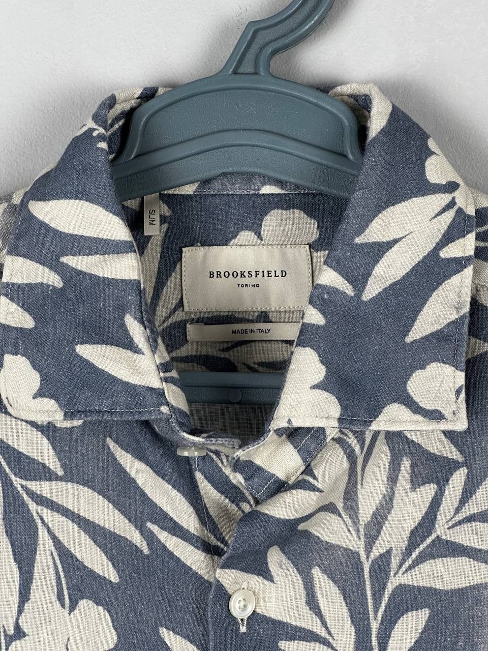 Brooksfield Luxury Brooksfield Torino Linen Summer Shirt Size US M / EU 48-50 / 2 - 4 Thumbnail