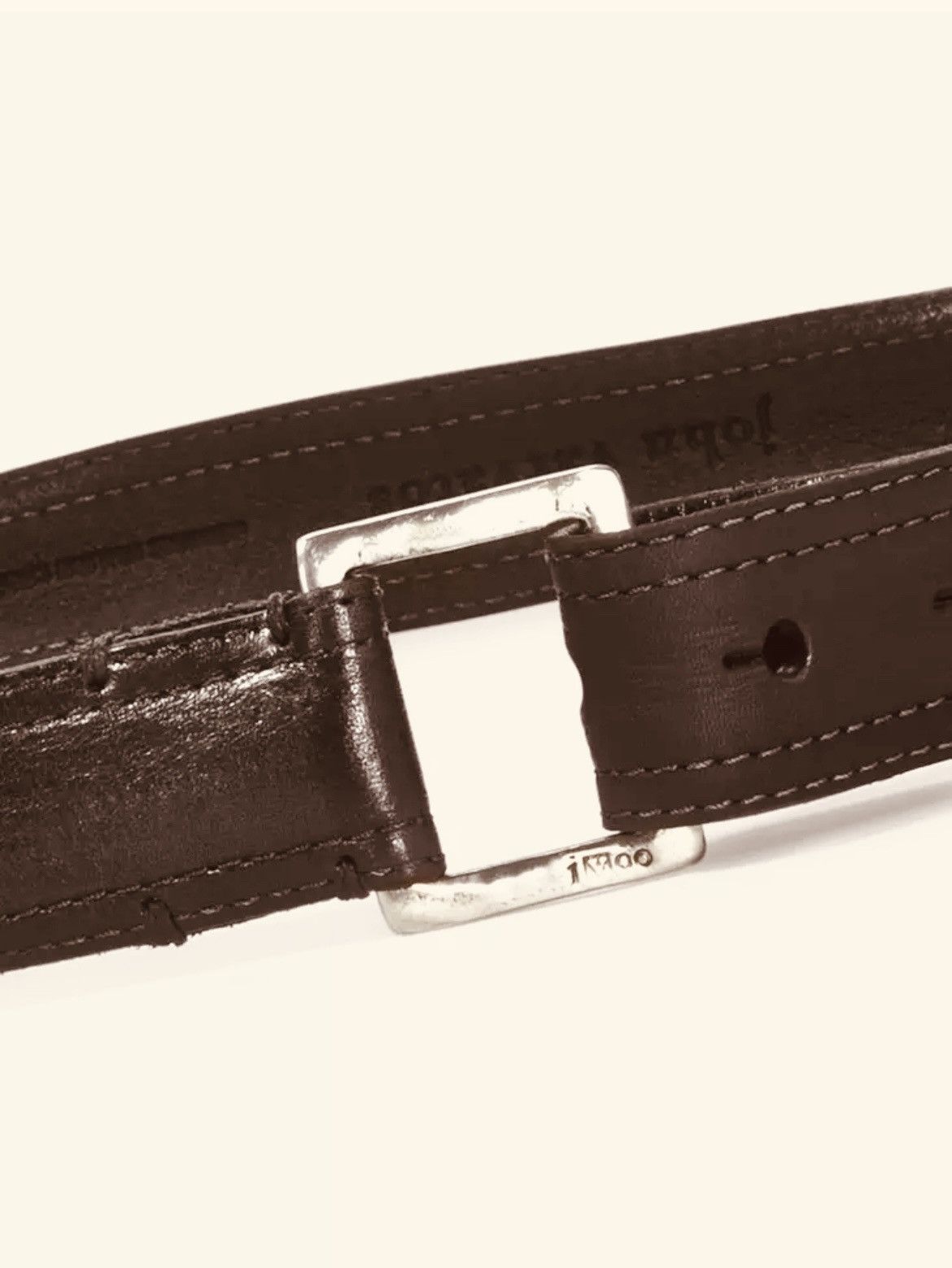John Varvatos Leather Pullback Belt. 40 Size 40 - 2 Thumbnail