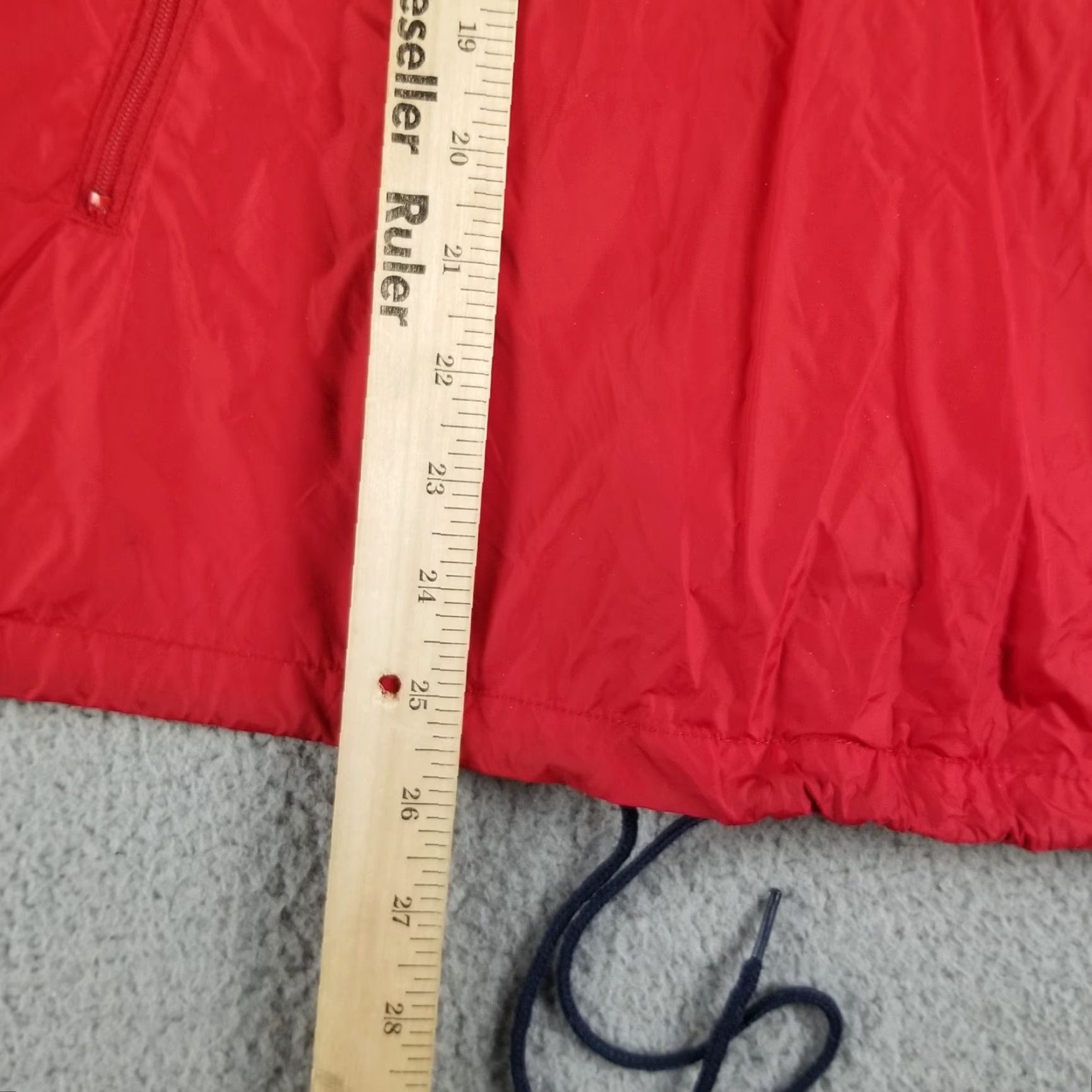 Tommy Hilfiger Tommy Hilfiger Jacket Windbreaker Convertible Women M Anorak Zip Closure Logo Breathable polyester microfiber solid red Size M / US 6-8 / IT 42-44 - 4 Thumbnail