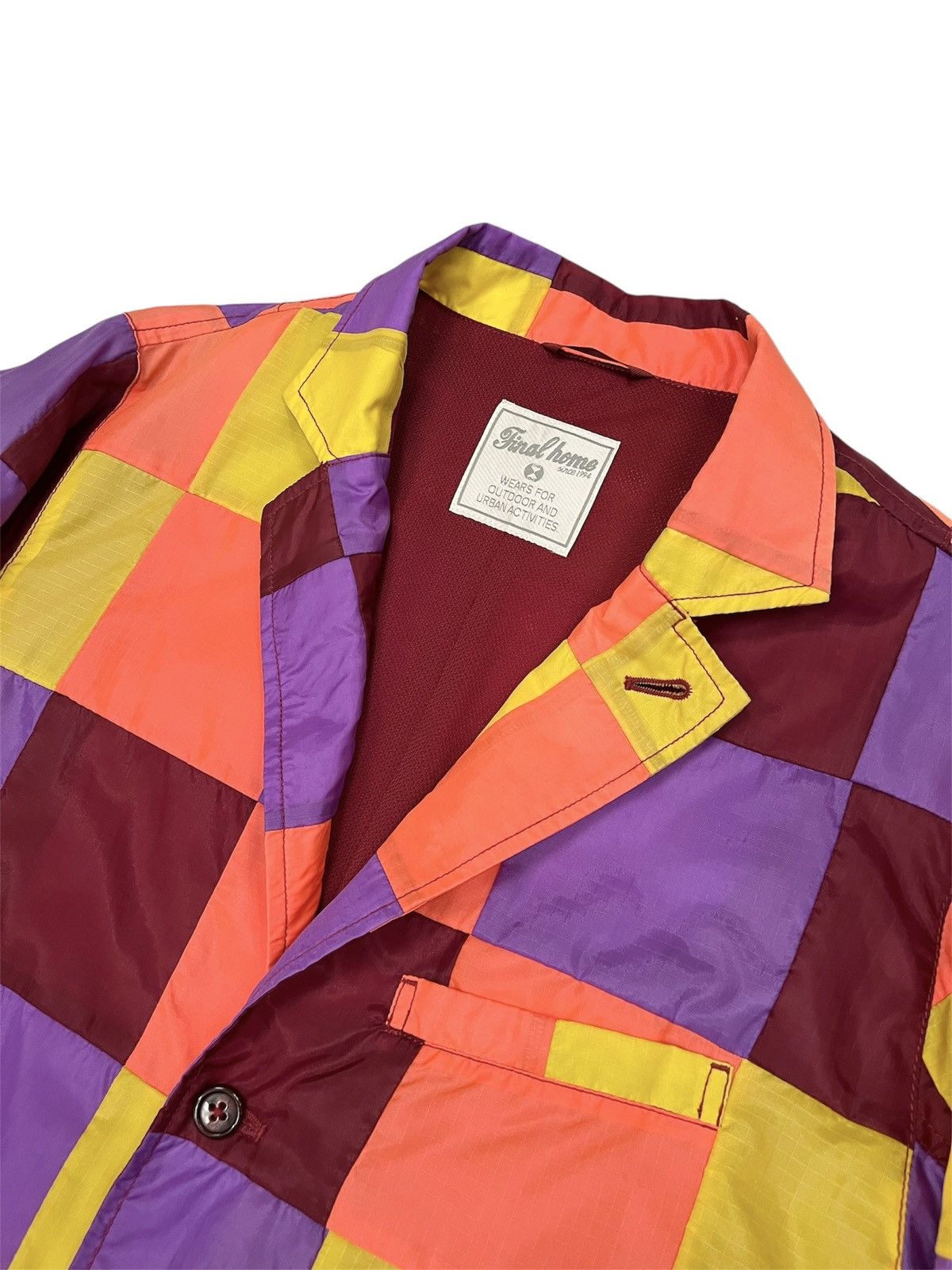 Final Home Vintage Final Home Nylon patchwork blazer issey miyake M Size US M / EU 48-50 / 2 - 2 Thumbnail