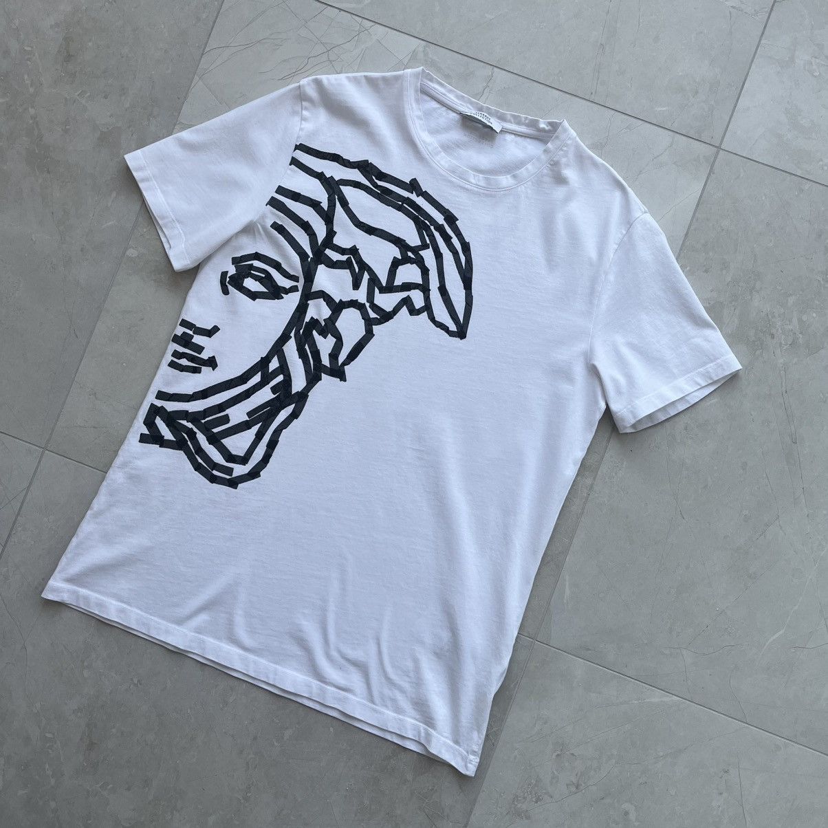 Versace Versace Graphic Face Print White T-Shirt Size US M / EU 48-50 / 2 - 3 Thumbnail