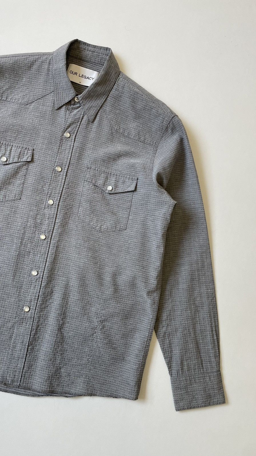 Our Legacy Sample ‘Grid Check Nylon’ Western Shirt Size US M / EU 48-50 / 2 - 6 Thumbnail