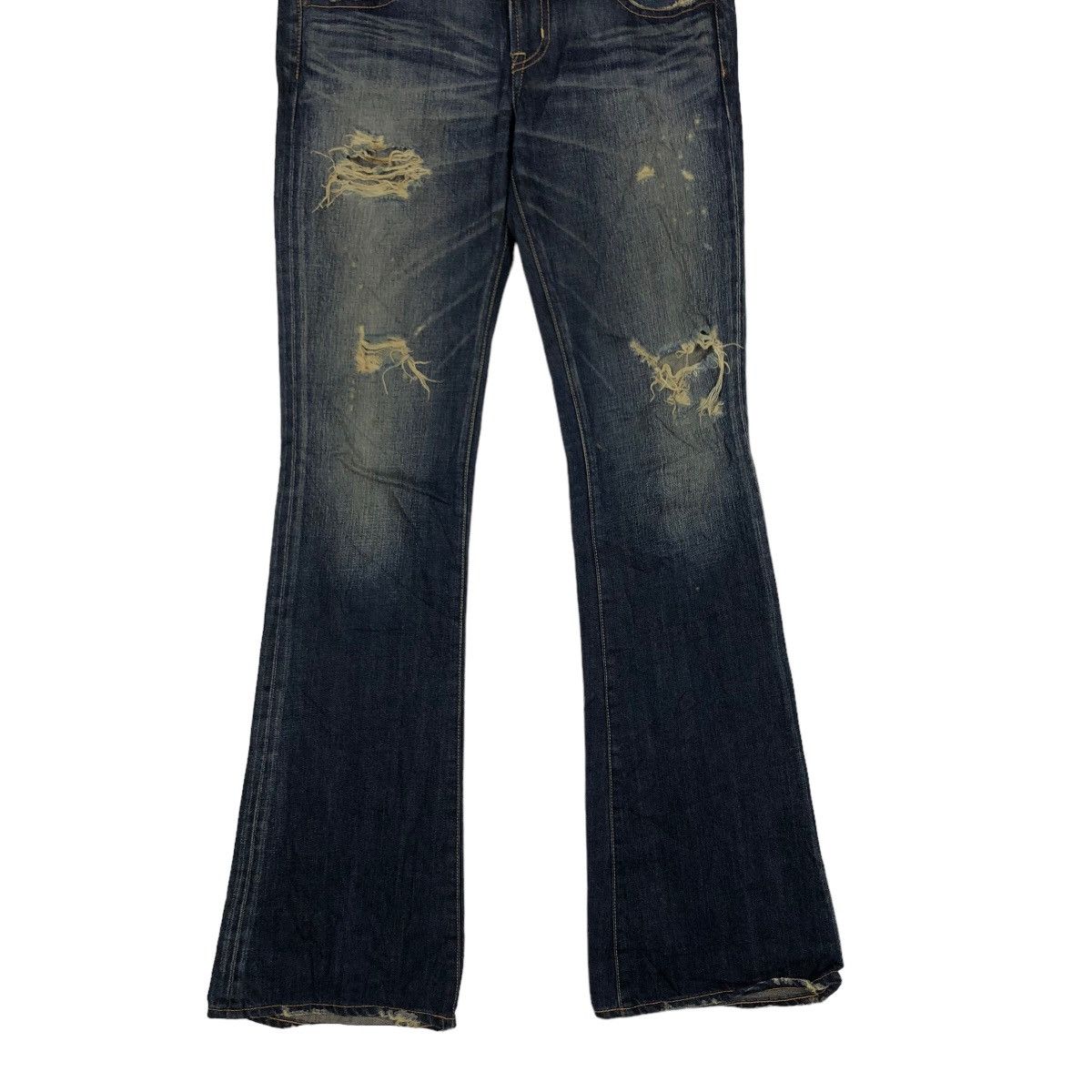 Japanese Brand 🔥90’s VINTAGE BOW CUT DISTRESSED DENIM JEANS MOUSSY JAPAN Size US 30 / EU 46 - 7 Thumbnail
